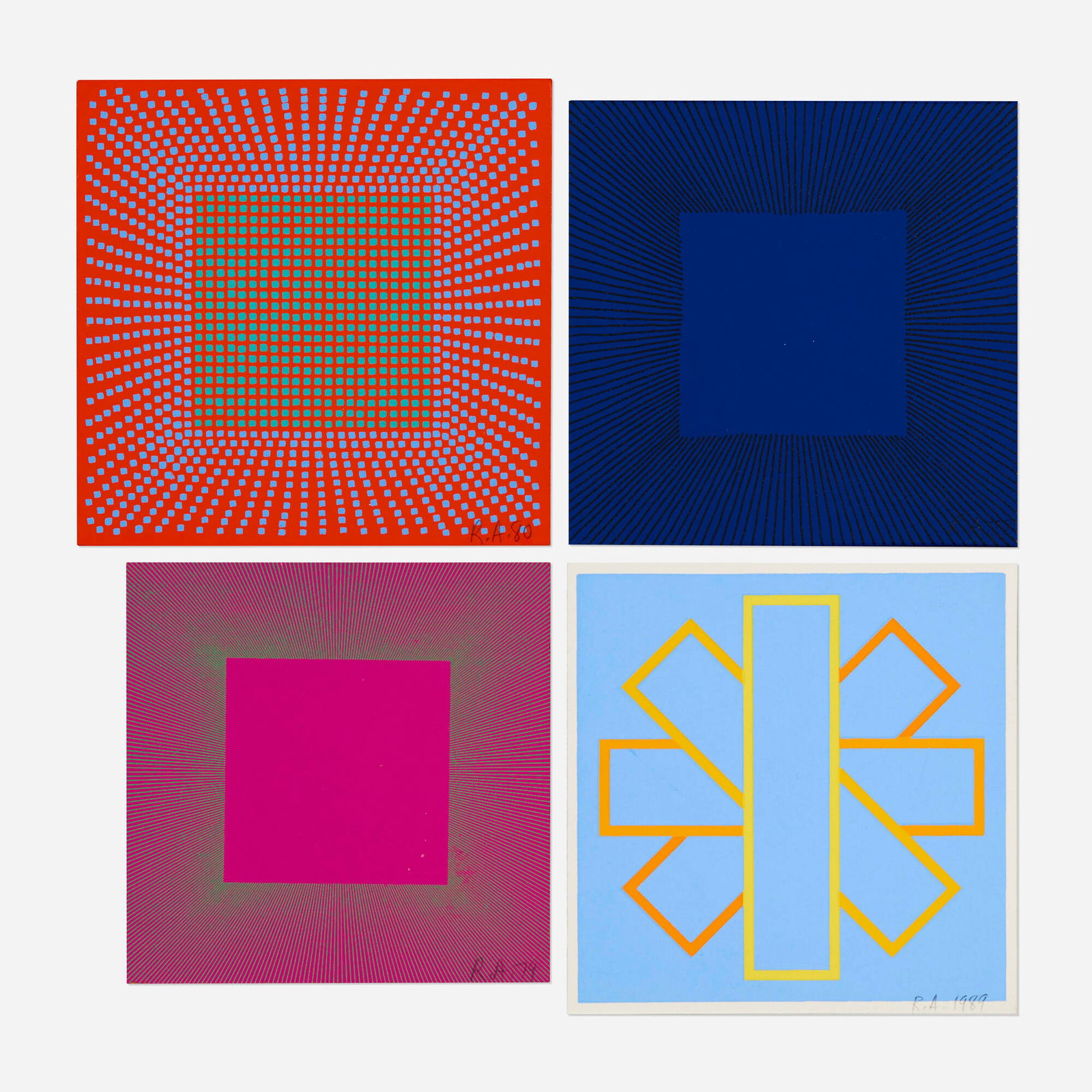 Richard Anuszkiewicz, Annual Editions (four works) (1 of 1)