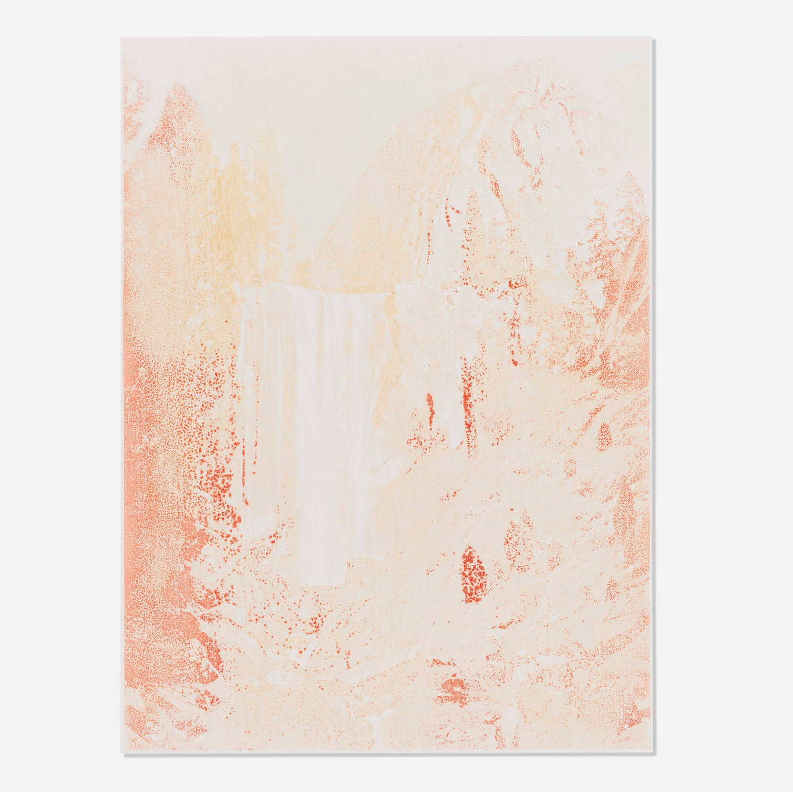 Matthew Brandt, Jello 3 (from the Taste Tests series): Matthew Brandt Jello 3 (from the Taste Tests series) 2012 screenprint on paper with Jello image: 39.75 h x 29.25 w in (101 x 74 cm) sheet: 40.5 h x 30 w in (103 x 76 cm) Provenance:<