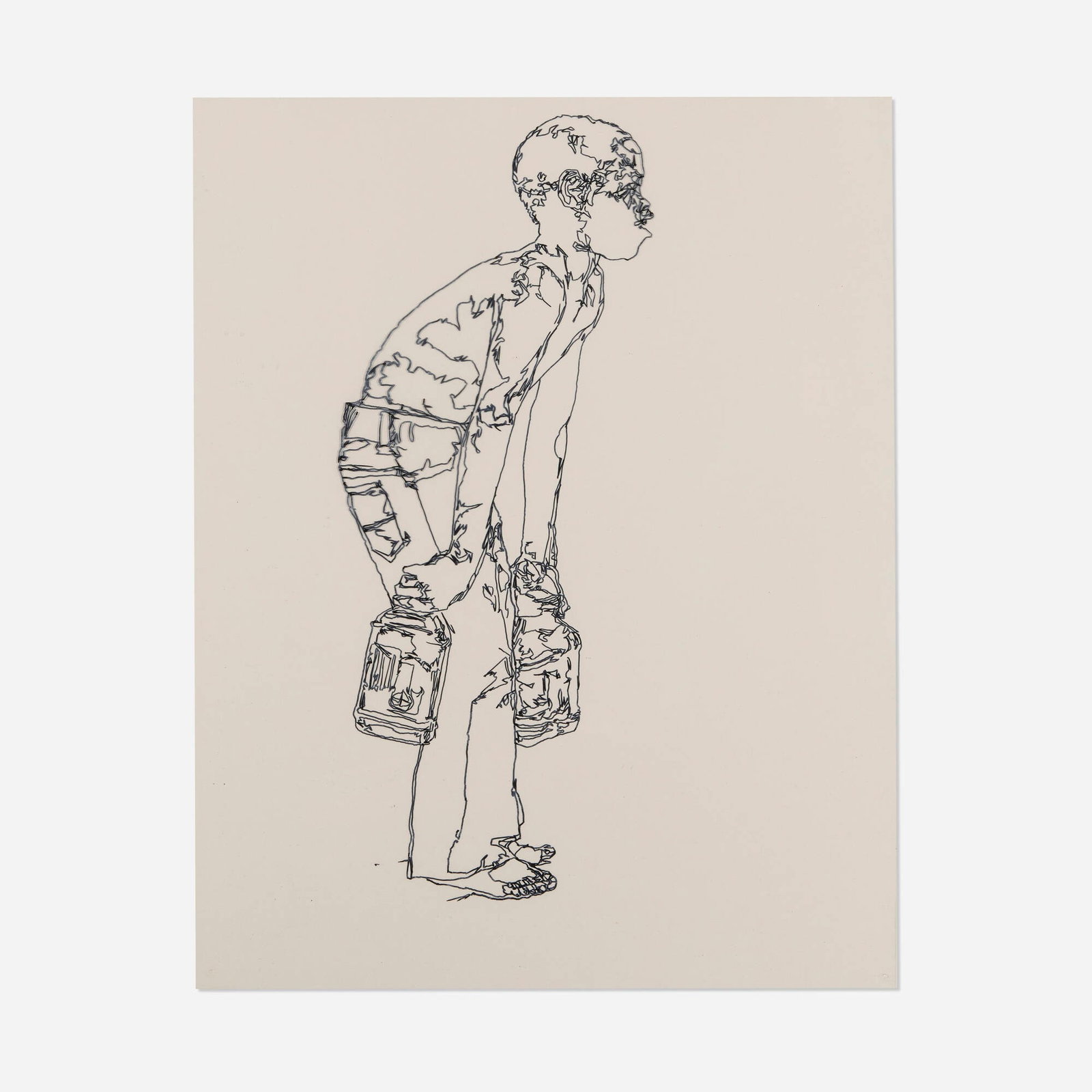 Brett Cook-Dizney, Untitled: Brett Cook-Dizney Untitled 2000 screenprint on acetate, pins sheet: 11 h x 14 w in (28 x 36 cm) This work is from the edition of unknown size. This work will ship from Chicago, Illinois.