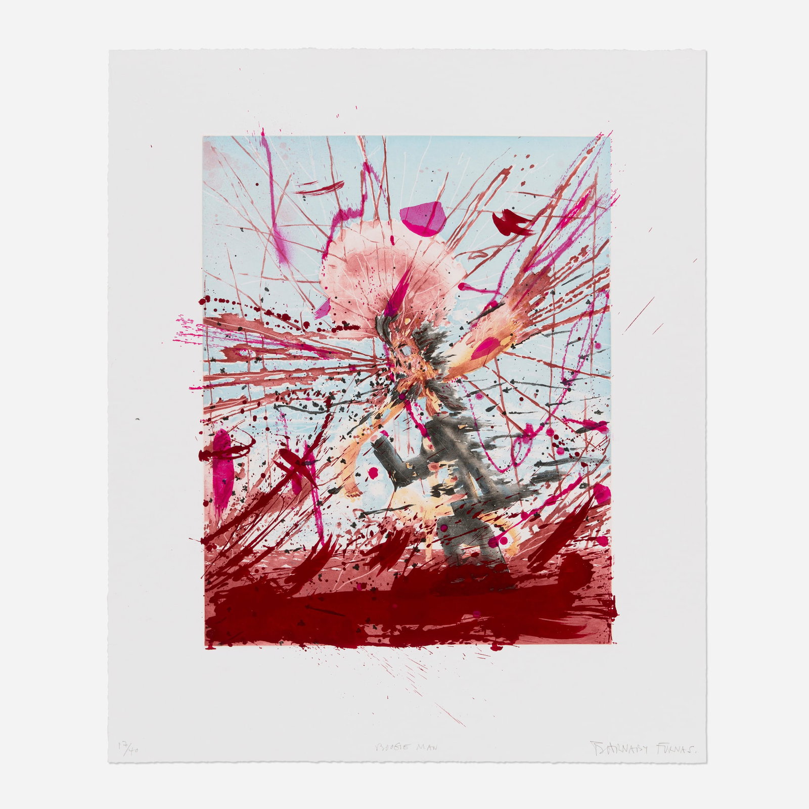 Barnaby Furnas, Boogie Man: Barnaby Furnas Boogie Man 2006 lithograph in colors with hand-painting image: 17.75 h x 14.25 w in (45 x 36 cm) sheet: 25 h x 20.875 w in (63 x 53 cm) Signed, titled, and numbered to lower edge