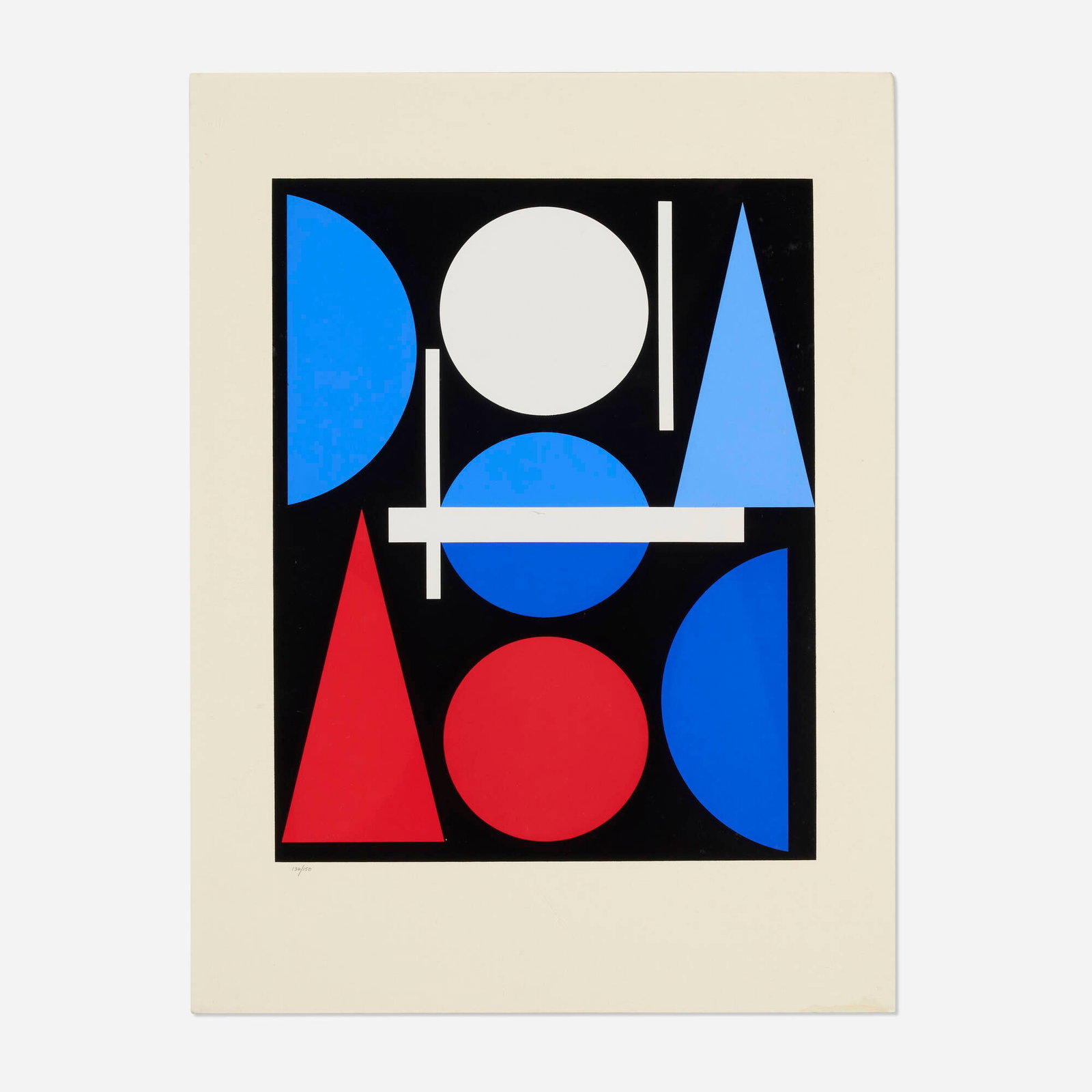 Auguste Herbin, Nue (from the Album of Twelve Prints portfolio): Auguste Herbin Nue (from the Album of Twelve Prints portfolio) 1959 screenprint in colors image: 18.75 h x 14.875 w in (48 x 38 cm) sight: 26 h x 19.375 w in (66 x 49 cm) Numbered to lower l