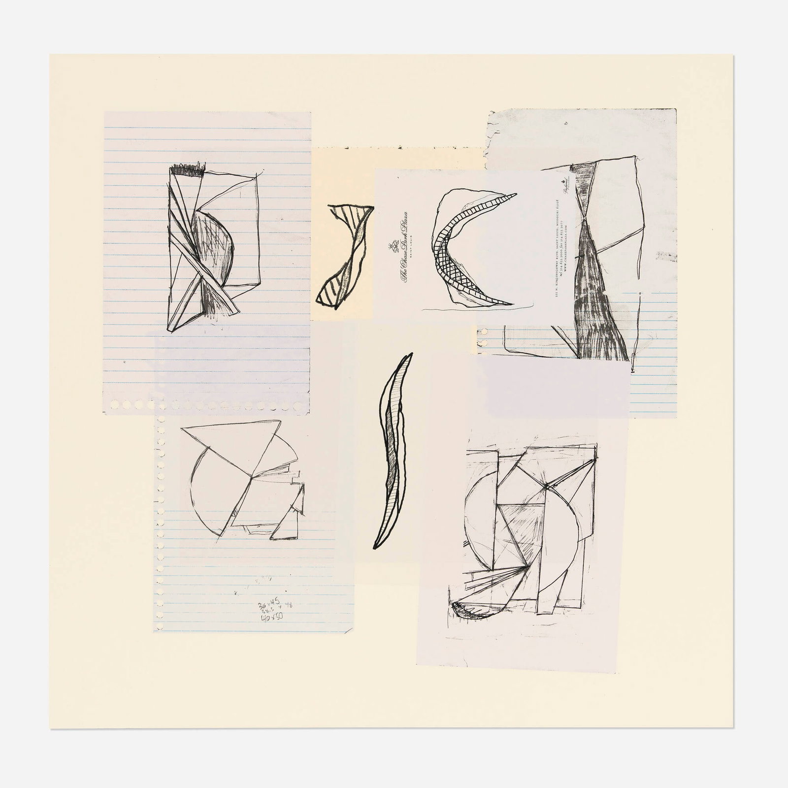 Wyatt Kahn, Untitled: Wyatt Kahn Untitled screenprint in colors on 4-ply Rising Museum board 18.375 h x 18.625 w in (47 x 47 cm) Signed and numbered to verso 'Wyatt K 4/25'. This work is number 4 from the