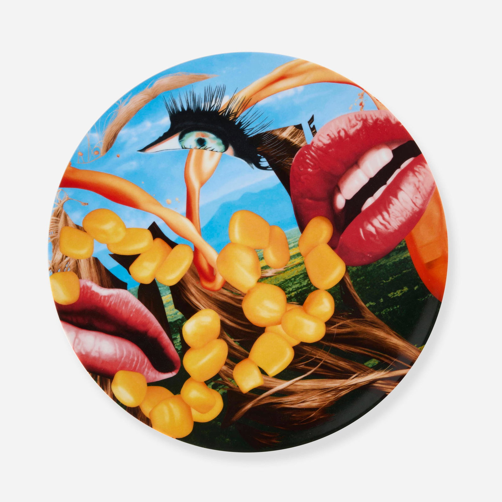 Jeff Koons, Lips Coupe plate (1 of 2)