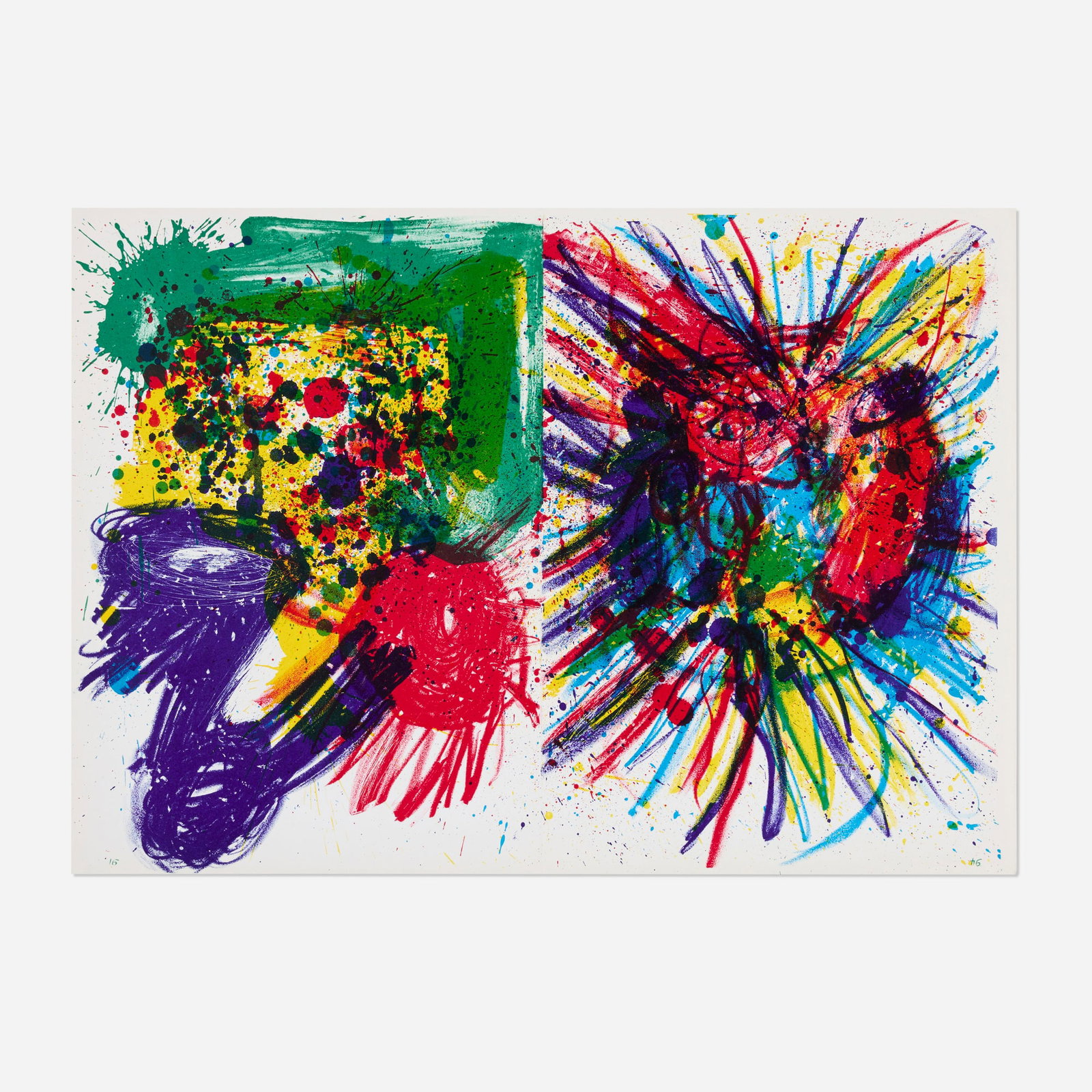 Joan Mitchell and Walasse Ting, Untitled (from the One Cent Life portfolio) (1 of 3)