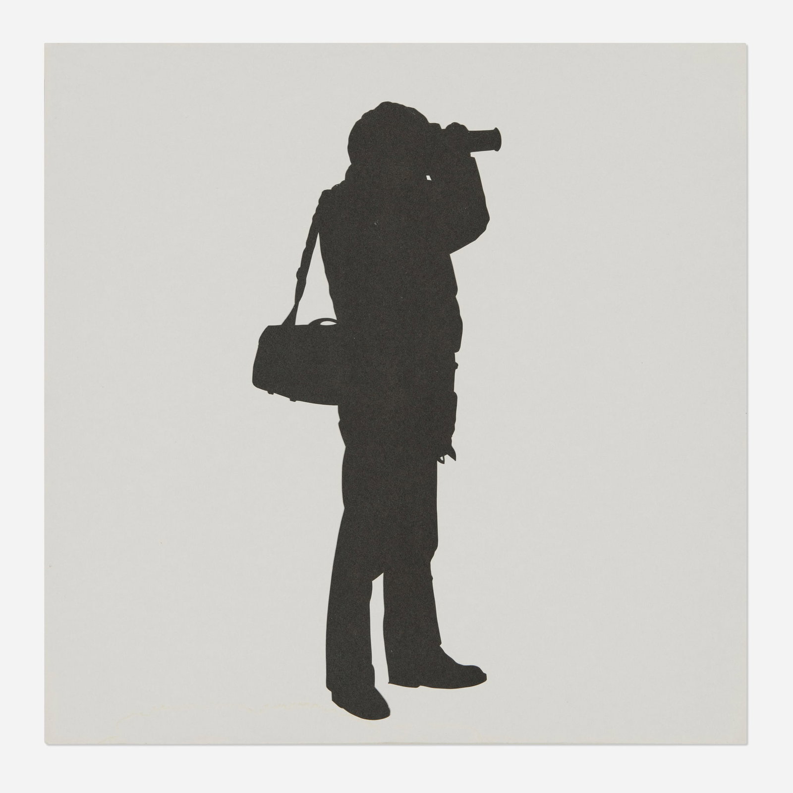 Stefan Thiel, Fotograf: Stefan Thiel Fotograf 2002 Bugra handmade paper on museum board 11.75 h x 11.75 w in (30 x 30 cm) Signed, titled and dated to verso 'Fotograf Nr. 29/30 Stefan Thiel'. This work is number 29