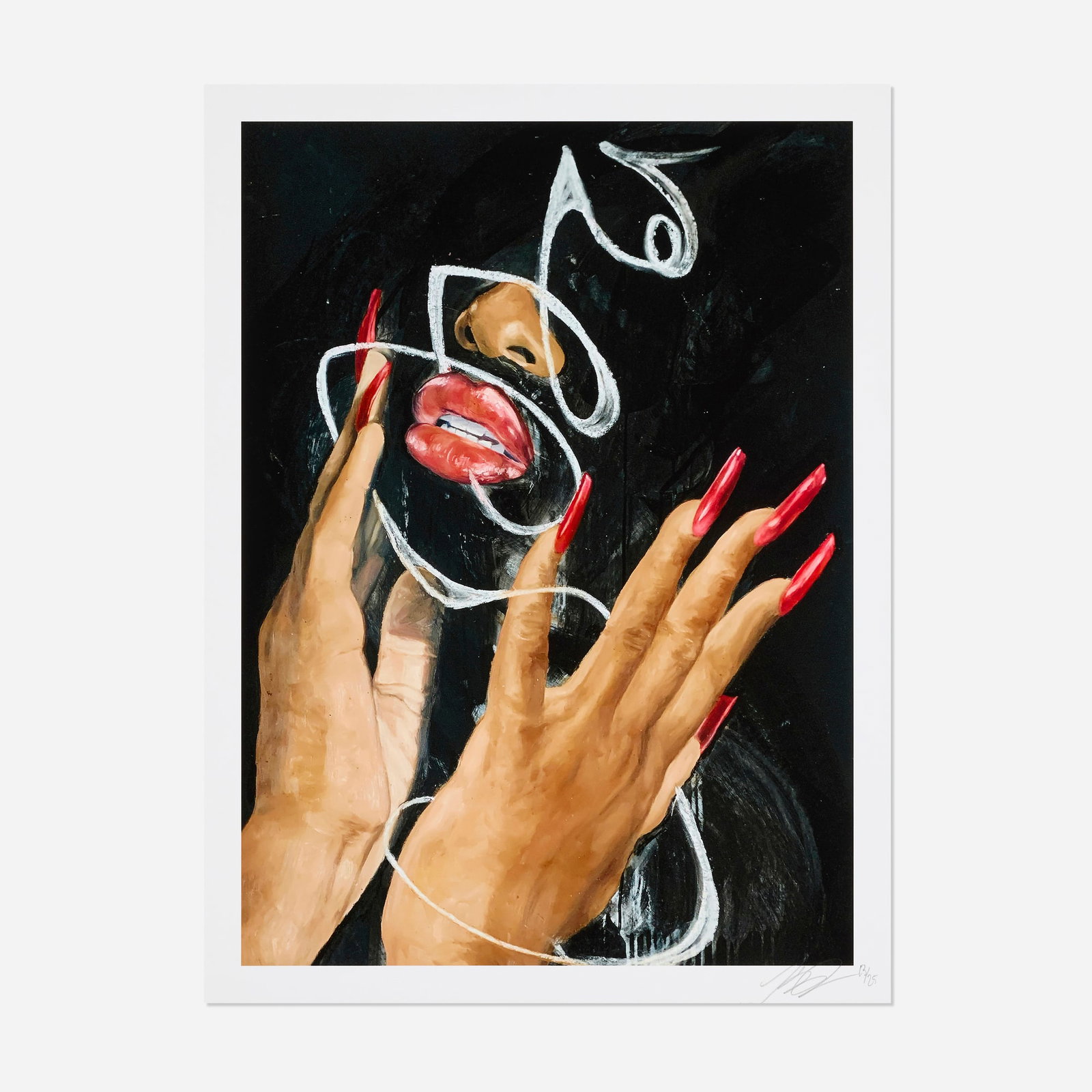 Khari Turner, Red Tides Moon Glow: Khari Turner Red Tides Moon Glow 2020 offset lithograph in colors image: 22 h x 16.875 w in (56 x 43 cm) sheet: 24 h x 18 w in (61 x 46 cm) Signed and numbered to lower right 'Turner