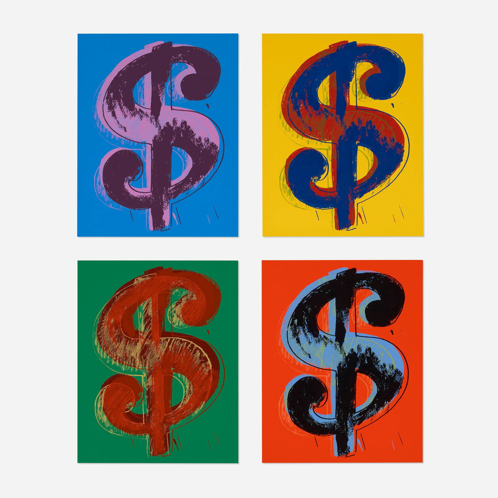 Sunday B. Morning (after Andy Warhol), $$$$ Dollar $$$$: Sunday B. Morning (after Andy Warhol) $$$$ Dollar $$$$ 2013 screenprint in colors on museum board each: 15.625 h x 19.75 w in (40 x 50 cm) These works are number 198 from the edition of 1000 pr