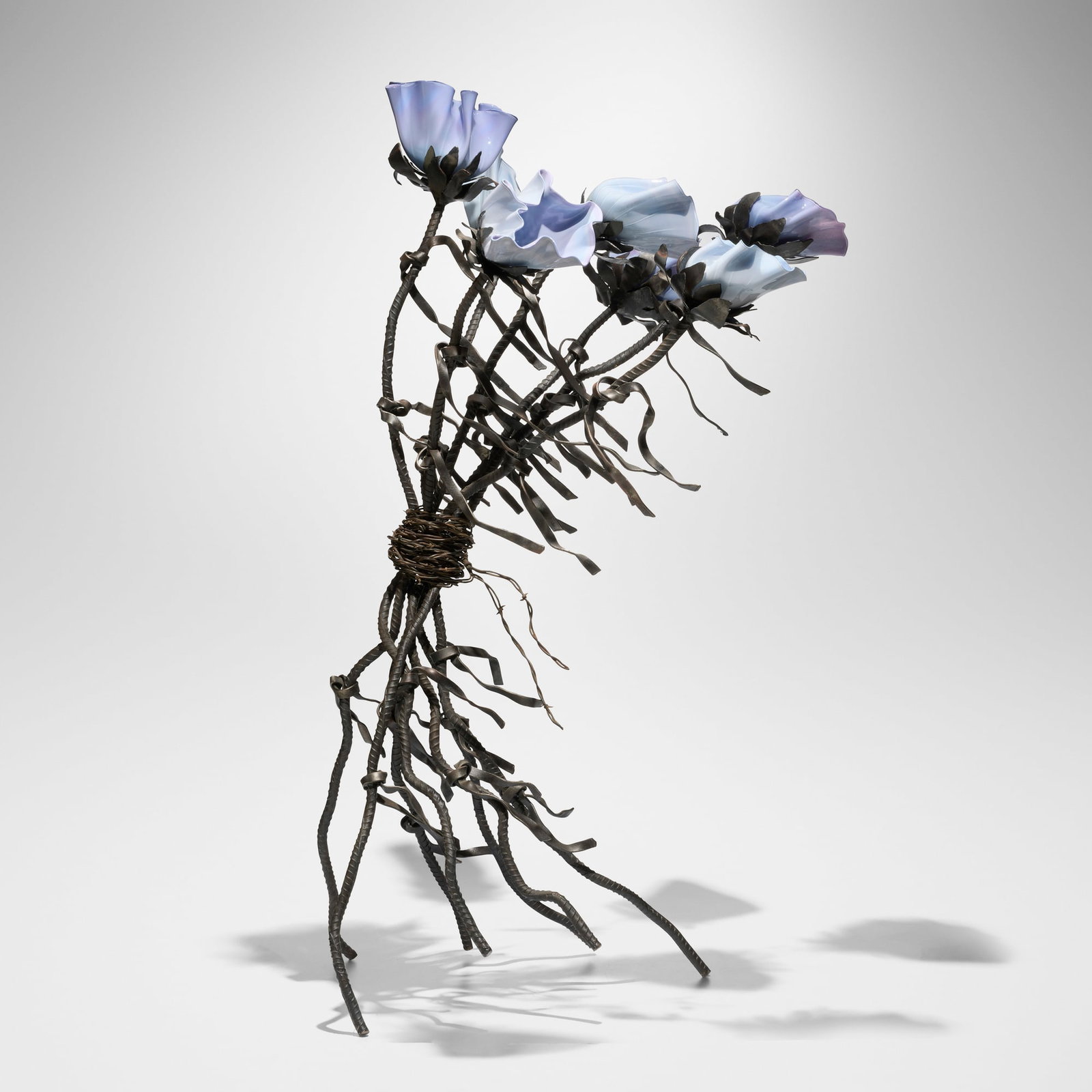 Flo Perkins, Western Bouquet: Flo Perkins Western Bouquet 1992 hand-blown glass, patinated metal 44.25 h x 27 w x 25 d in (112 x 69 x 63 cm) This was the first Bouquet Perkins made, making it a seminal work within her oeuvre.
