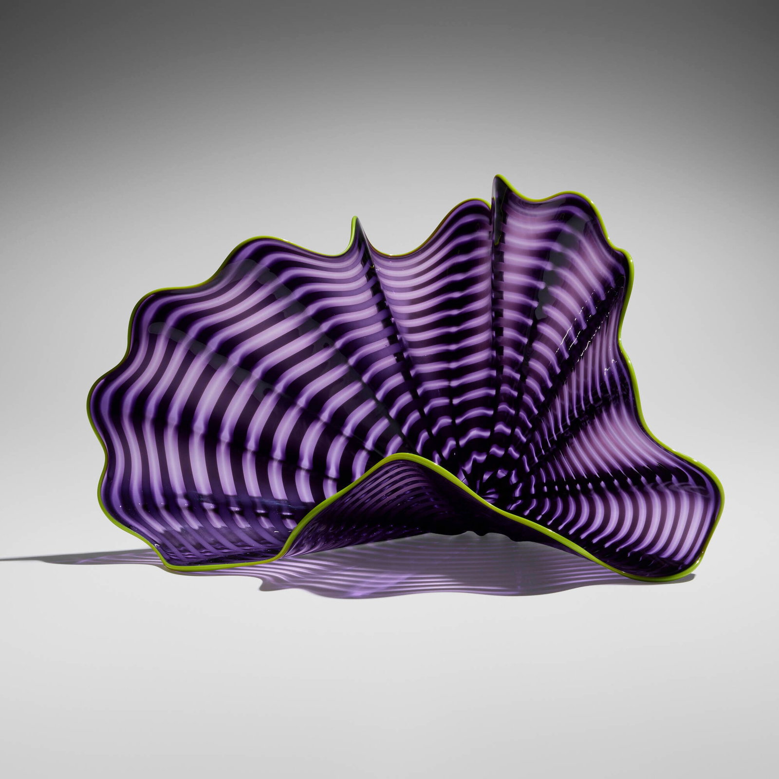 Dale Chihuly, Persian element: Dale Chihuly Persian element Portland Press 1999 hand-blown glass 6.75 h x 10.25 w x 10.5 d in (17 x 26 x 27 cm) This work is one of what was originally a two-piece set entitled Imperial Iris Persian