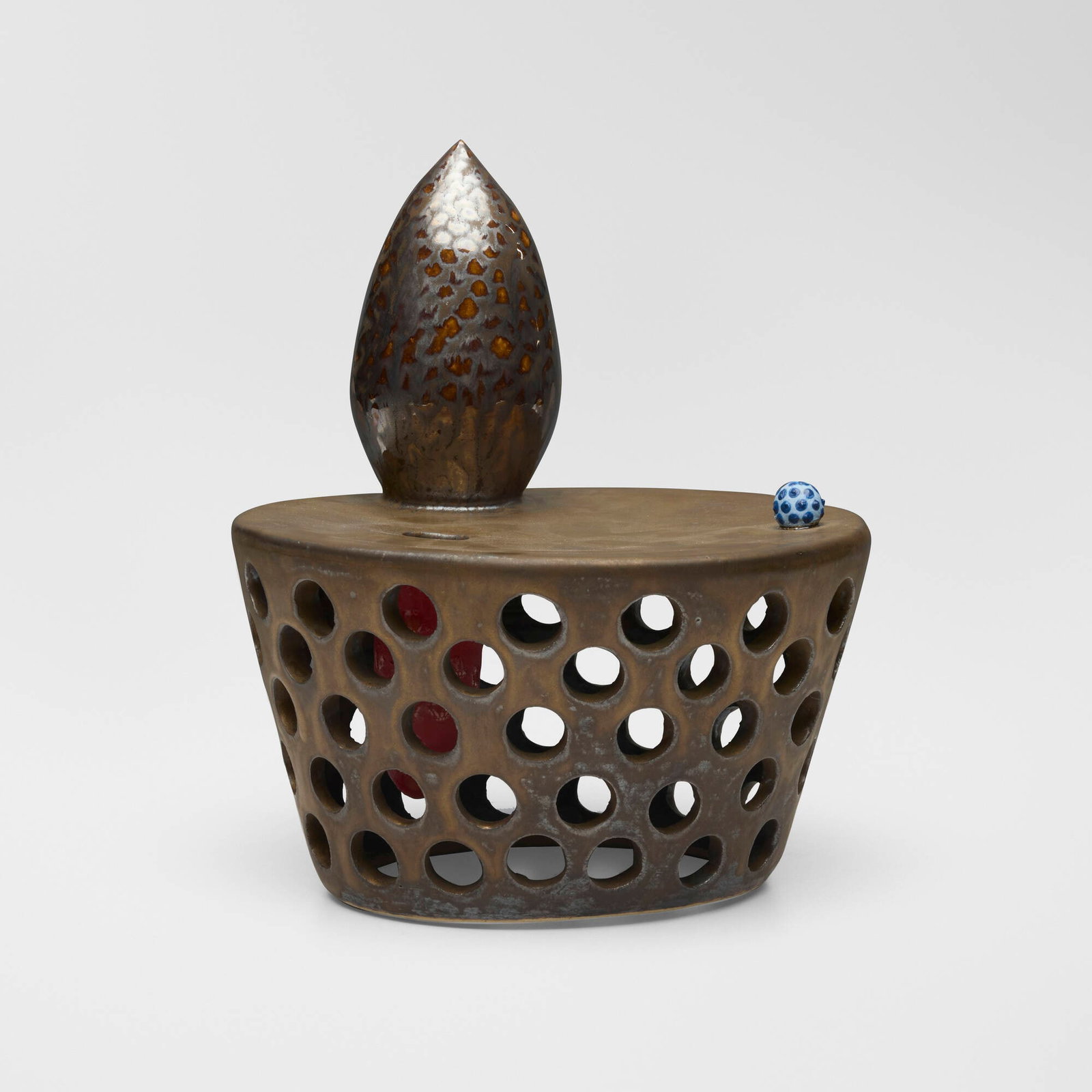 Eva Kwong, Untitled: Eva Kwong Untitled 2016 glazed stoneware 10.25 h x 8.75 w x 9.5 d in (26 x 22 x 24 cm) Incised signature and date to underside 'Eva Kwong 2016'. This work will ship from Lambertville, New