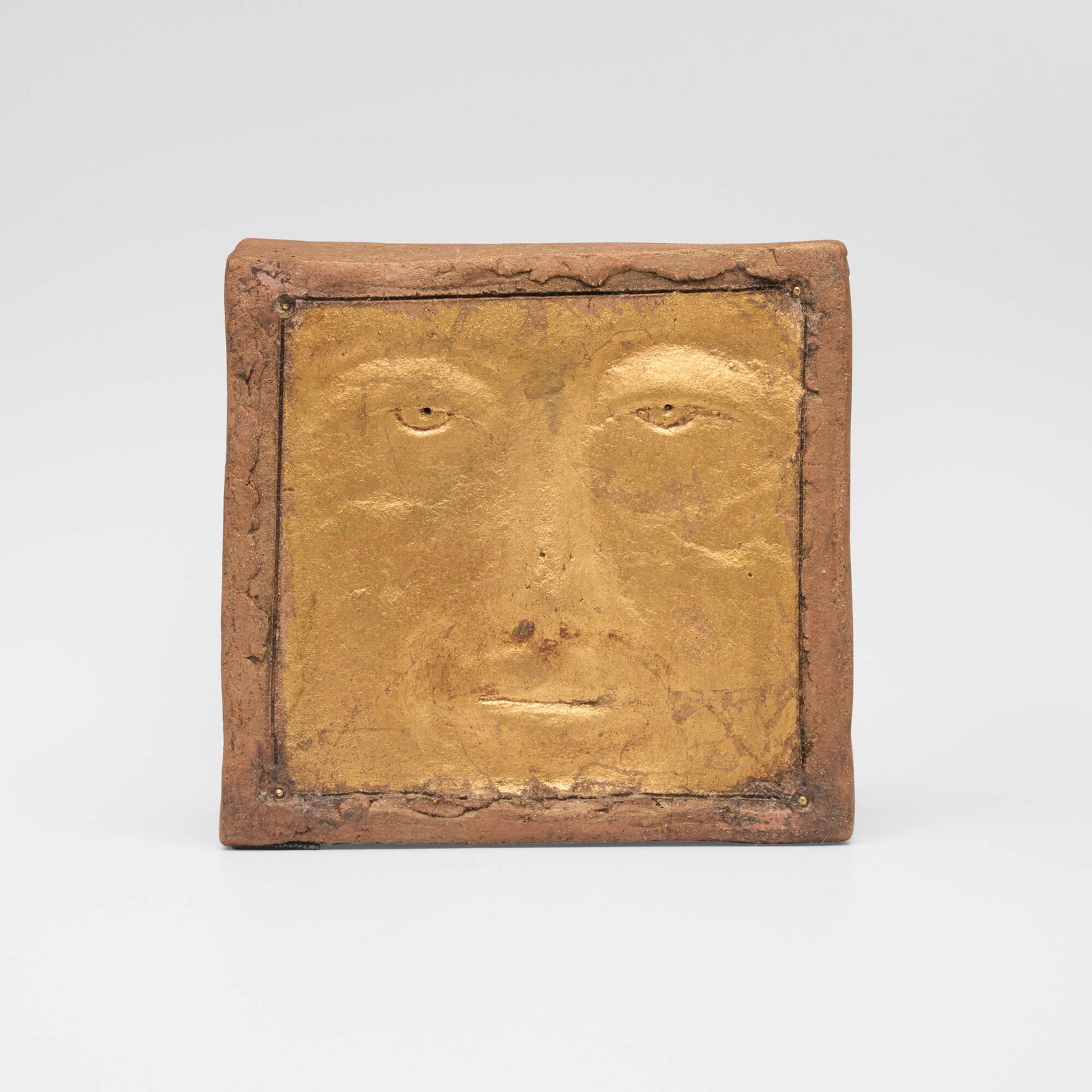 Olen Bryant, Untitled: Olen Bryant Untitled 2010 gilt and bisque earthenware 7.5 h x 7.75 w x 2.751 d in (19 x 20 x 7 cm) Incised signature and date to back 'O. Bryant 2010'. Provenance: Private Collection,