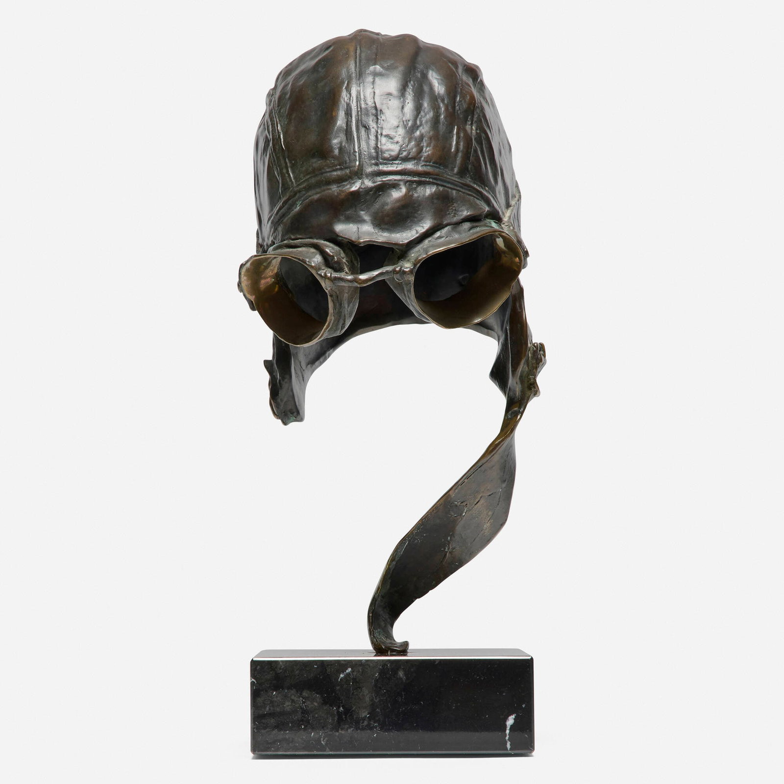 John Nelson Battenberg, Aviator: John Nelson Battenberg Aviator 1969 bronze, stone 14 h x 5.25 w x 7.5 d in (36 x 13 x 19 cm) Incised signature and number to verso 'J Battenberg 24/50' with foundry mark. This work is
