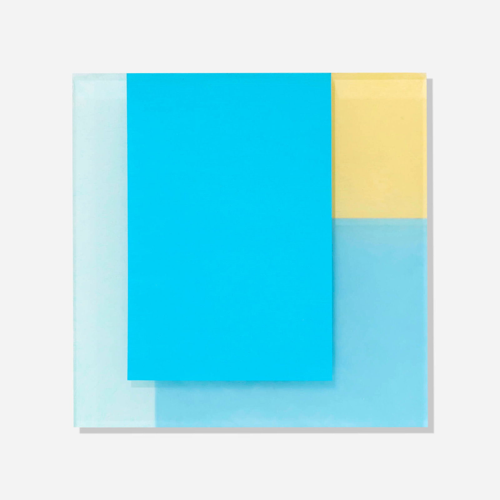 Marco Casentini, Ocean Blue (No. 174): Marco Casentini Ocean Blue (No. 174) 2000 alkyd on Plexiglas 8.75 h x 8.75 w in (22 x 22 cm) Signed, titled, and dated to verso 'M. Casentini 2000 Ocean Blue'. Provenance: The Artis