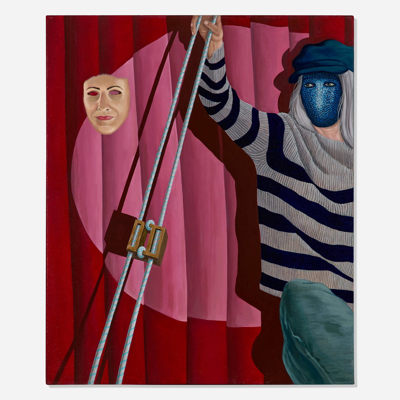 Kevin Christy, Untitled: Kevin Christy Untitled 2023-24 oil on canvas 24 h x 20 w in (61 x 51 cm) Signed and dated to verso 'Kevin Christy 23/24'. This work will ship from Los Angeles, California.