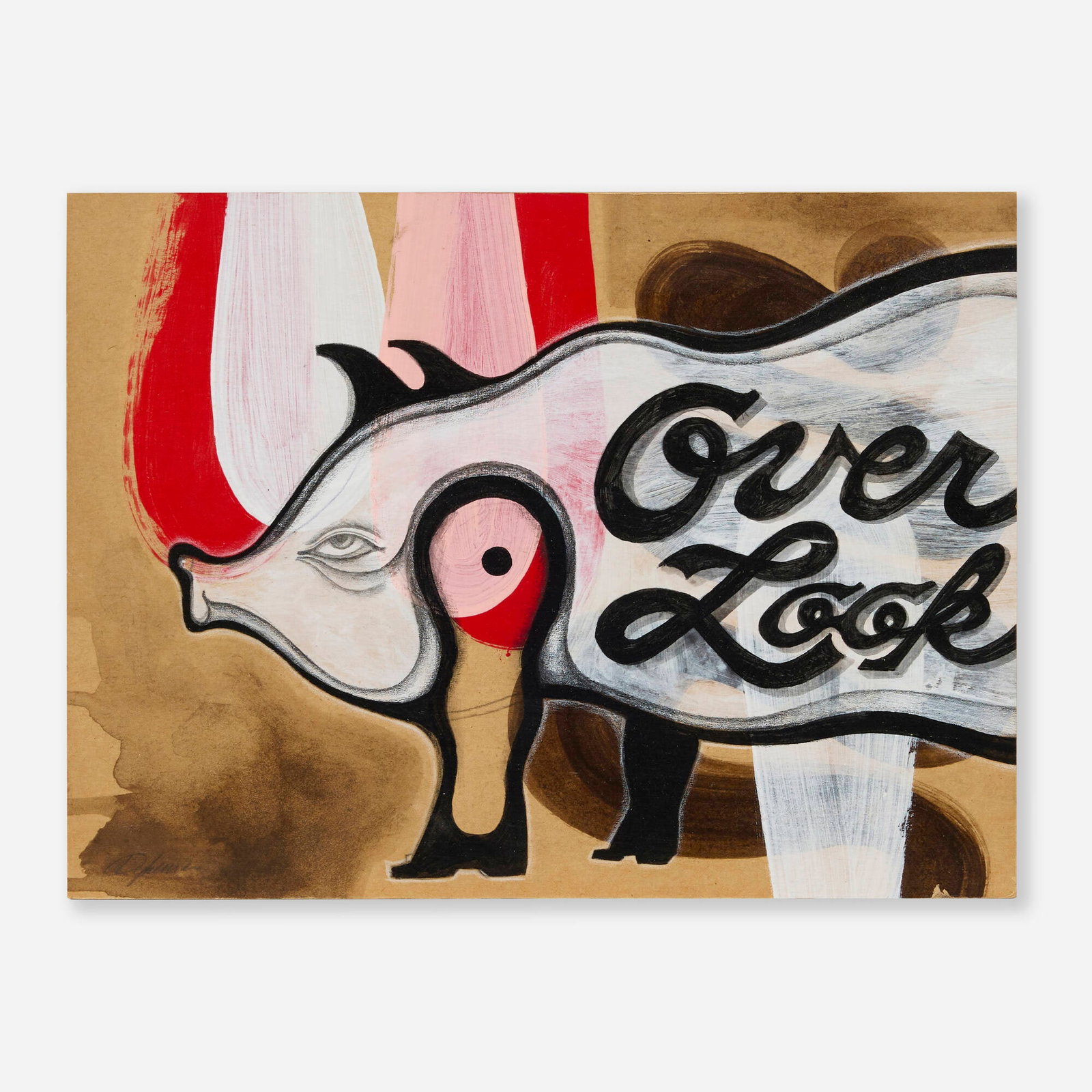 Warren Dykeman, Over Look: Warren Dykeman Over Look 2006 ink, graphite and acrylic on paper laid to Masonite 6 h x 8 w x 2 d in (15 x 20 x 5 cm) Signed to lower left 'Dykeman'. Provenance: Private Collection, California This