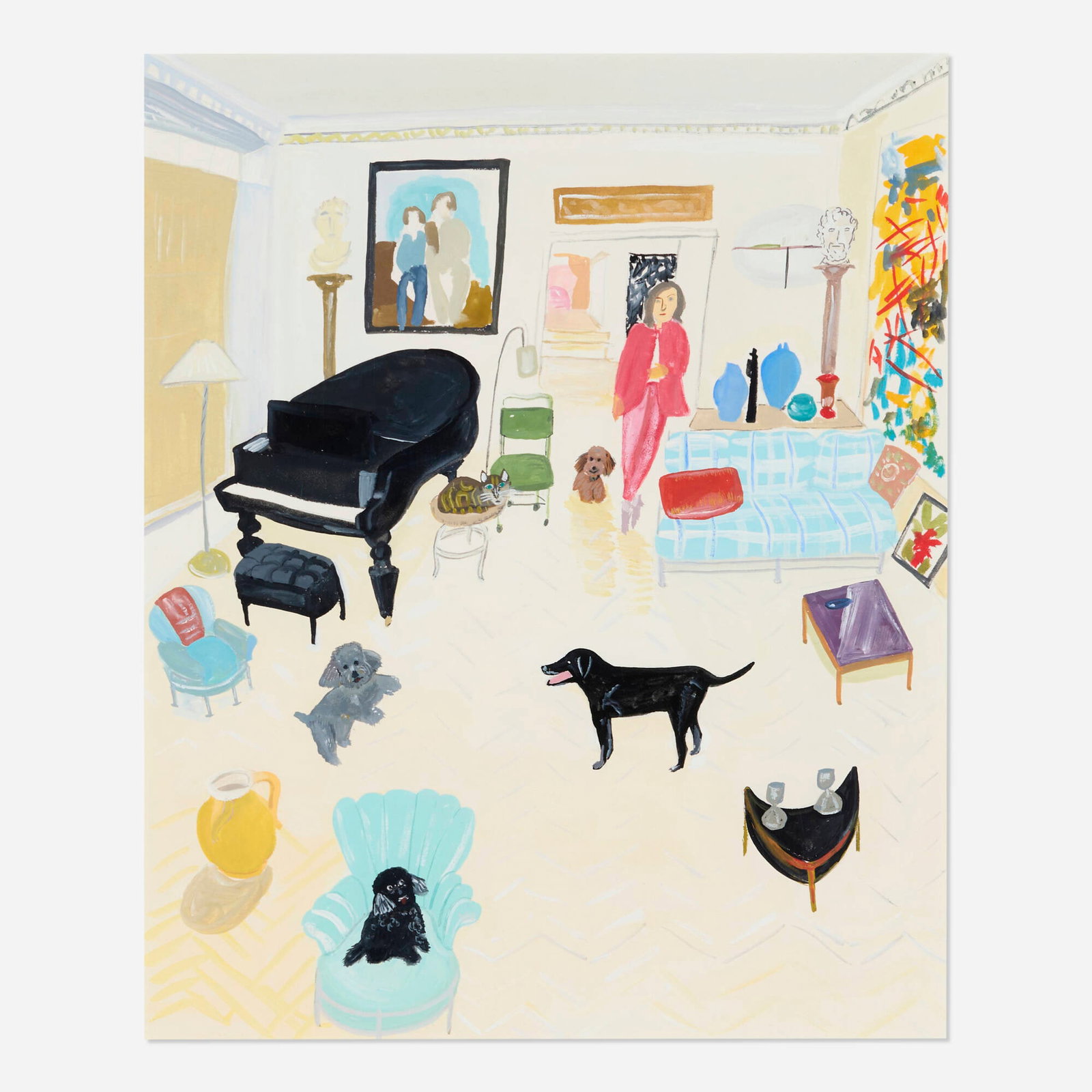 Maira Kalman, Betsy Miller's House: Maira Kalman Betsy Miller's House 2000 gouache on paper sight: 12 h x 9.875 w in (30 x 25 cm) Provenance: Julie Saul Gallery, New York | Private Collection This work will ship from L