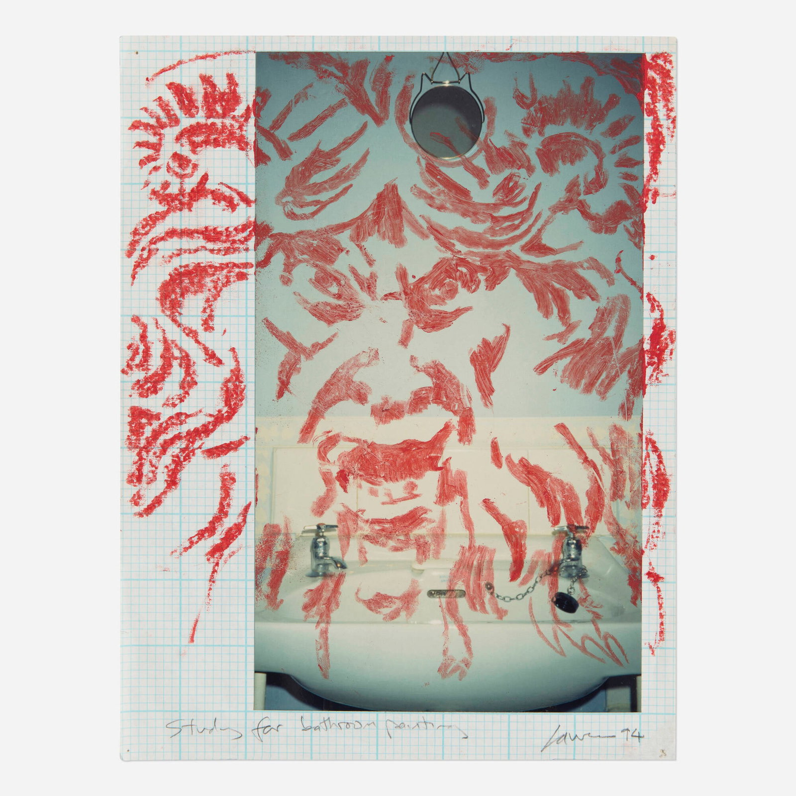 Thomas Lawson, Study for Bathroom Painting (1 of 2)
