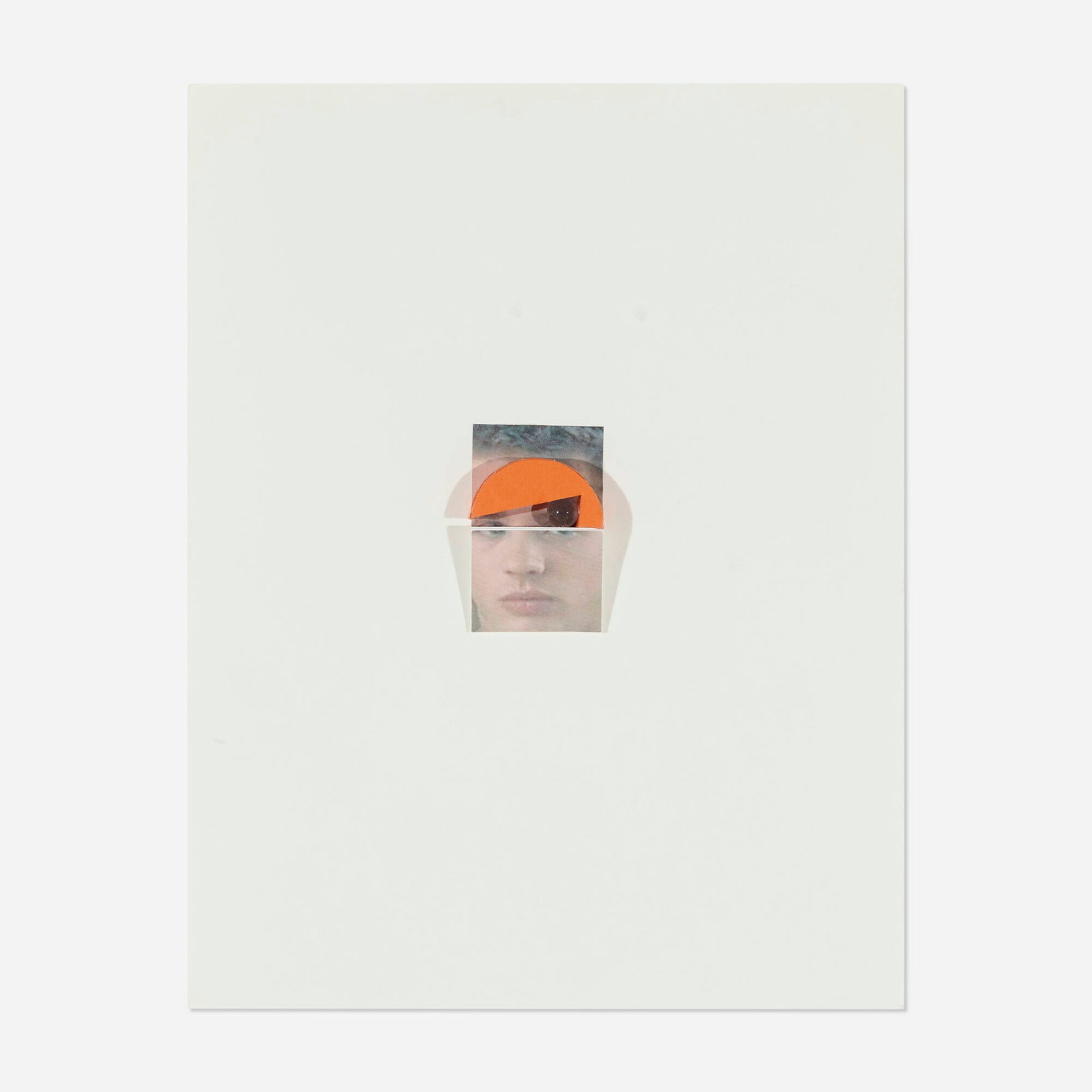 Paul Lee, Untitled: Paul Lee Untitled 2006 digital inkjet print construction on paper, glass marble 11 h x 8.25 w x 0.25 d in (28 x 21 x 1 cm) Provenance: Massimo Audiello, New York | Private Collection