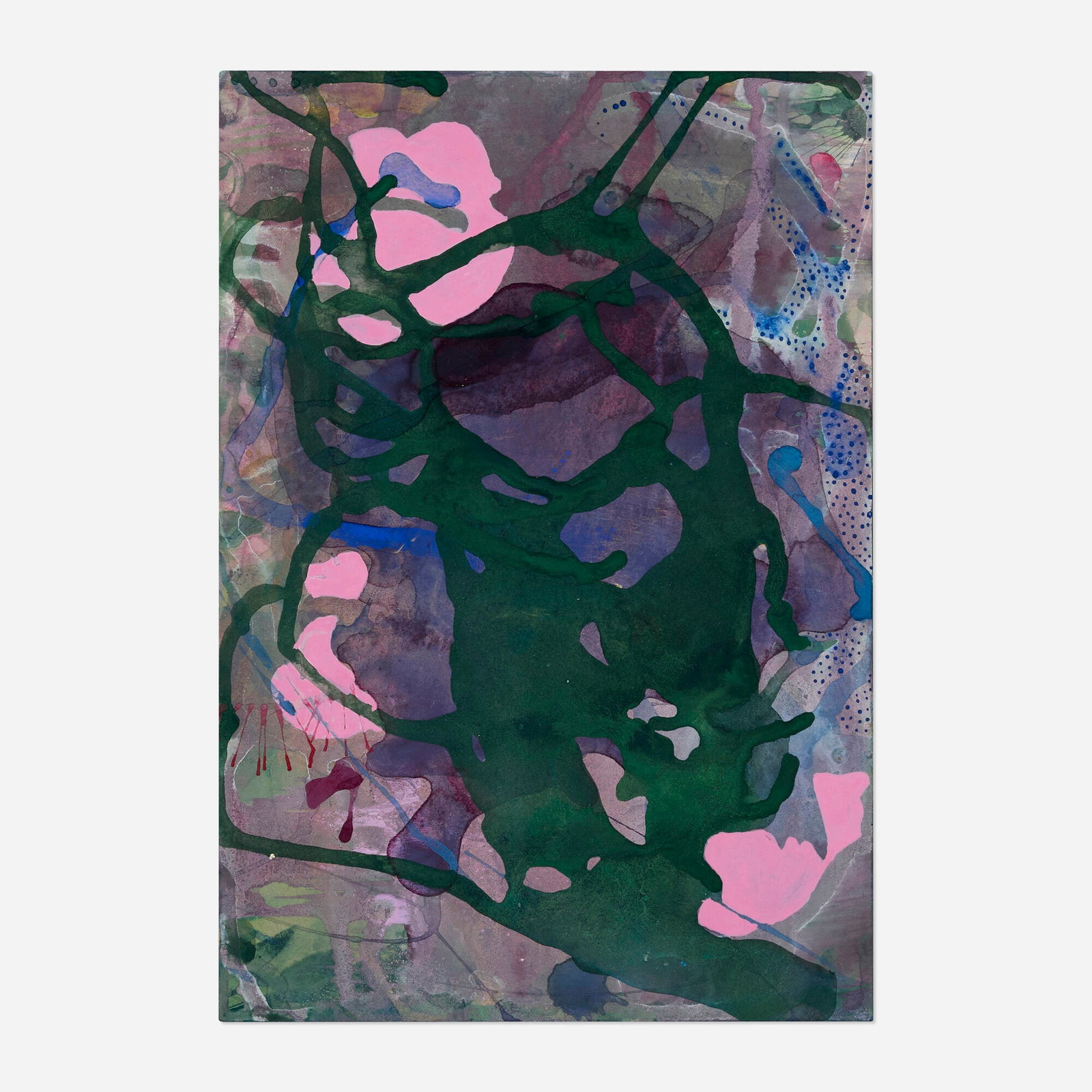 Eva Lundsager, Untitled: Eva Lundsager Untitled 1994 watercolor on paper 10.25 h x 7 w in (26 x 18 cm) Signed and dated to verso 'E. Lundsager 1994'. This work will ship from Lambertville, New Jersey.