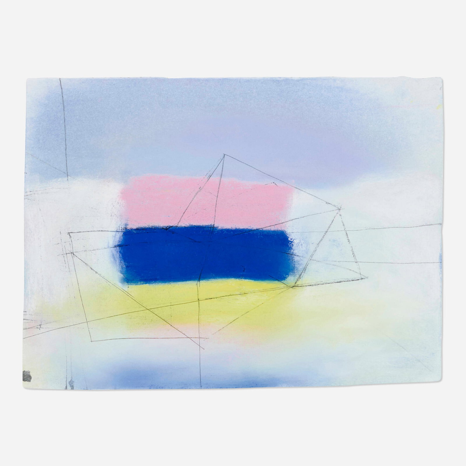 Paul Pagk, Composition: Paul Pagk Composition pastel and graphite on paper 11 h x 15 w in (28 x 38 cm) This work will ship from Lambertville, New Jersey.