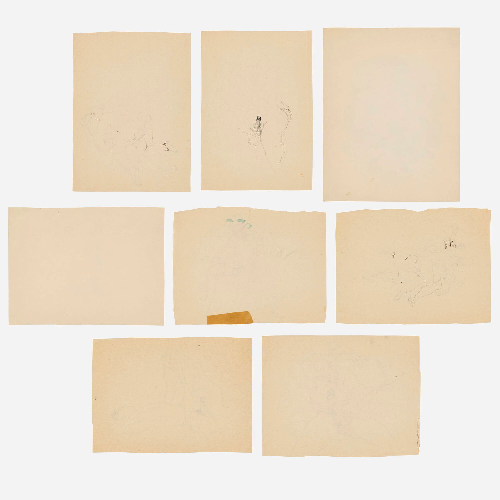 Jules Pascin, Untitled (eight works) - 2