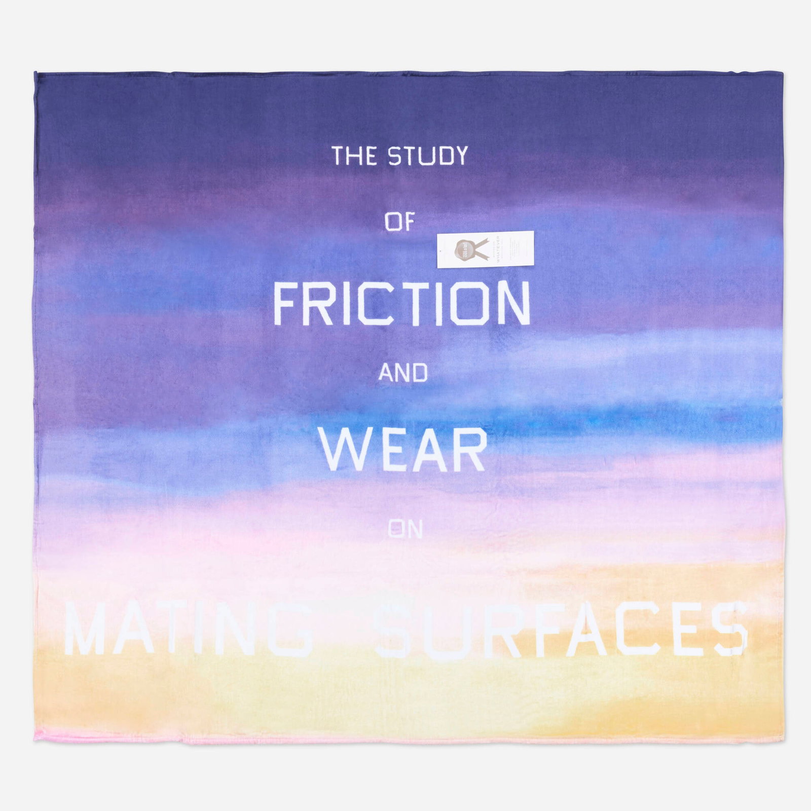 Ed Ruscha, WOW (Works on Whatever) Project beach towel (1 of 2)