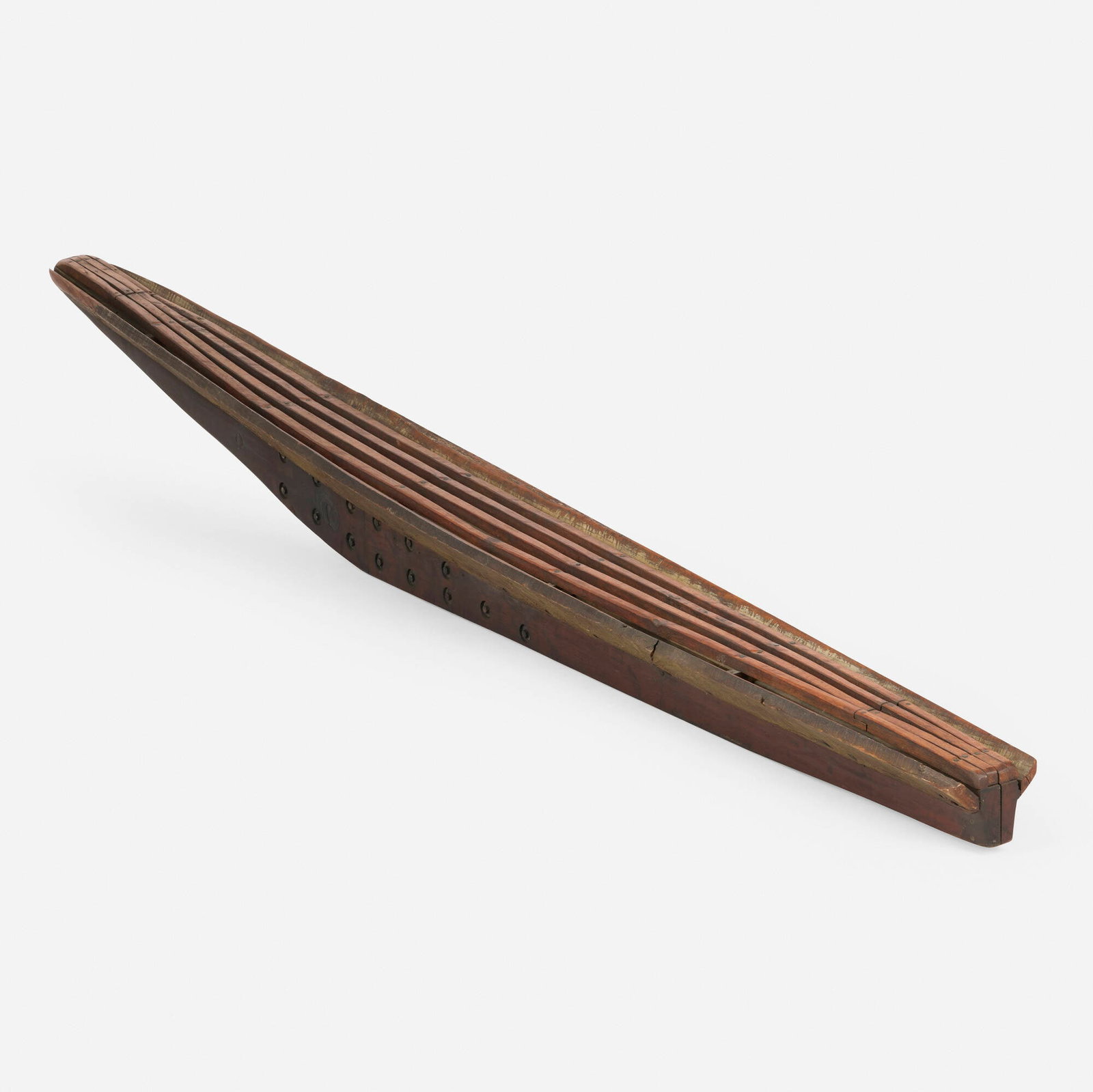 Robert Stackhouse, Journey's End: Robert Stackhouse Journey's End c. 1975 wood 12 h x 10 w x 144 d in (30 x 25 x 366 cm) Provenance: Max Hutchinson Gallery, New York | Acquired from the previous in 1979, Collection of Vera List |