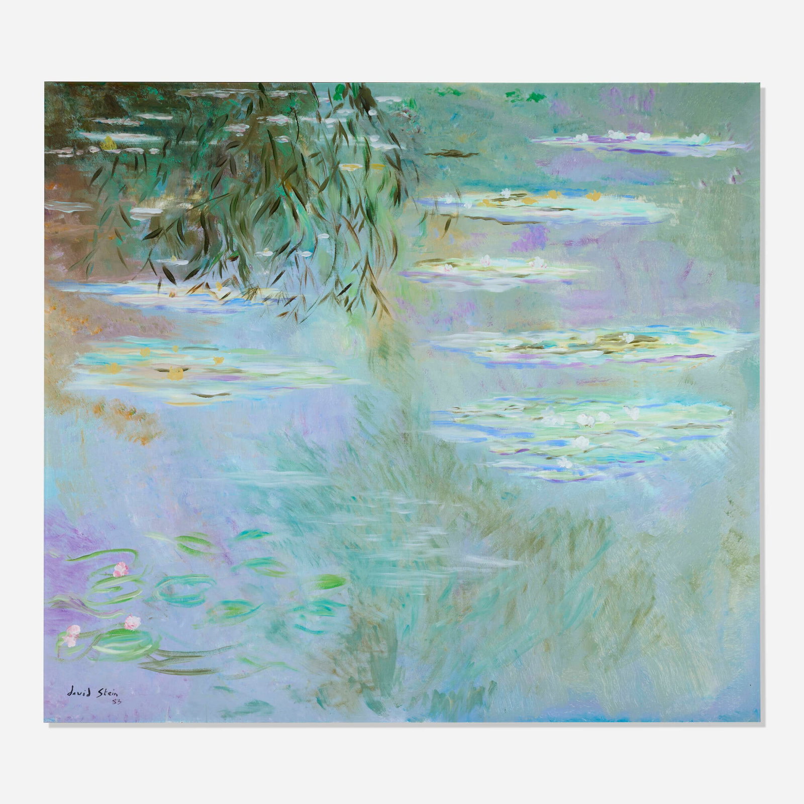 David Stein, Untitled: David Stein Untitled 1983 oil on canvas 52 h x 58 w in (132 x 147 cm) Signed and dated to lower left 'David Stein 83'. Signed and dated to verso 'David Stein 1983'. This work will