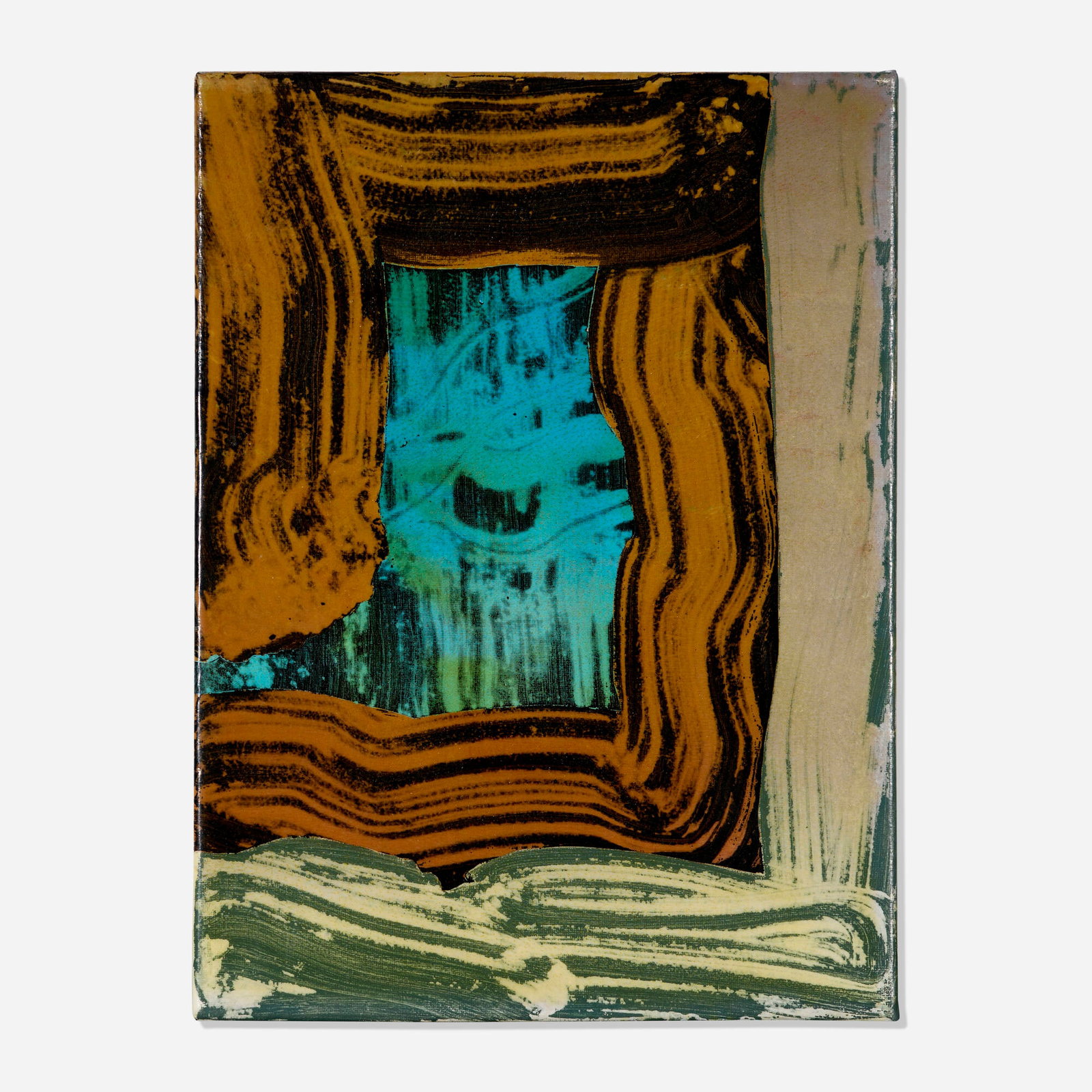 Pablo Tomek, Untitled: Pablo Tomek Untitled acrylic and wax on canvas 15.75 h x 11.875 w in (40 x 30 cm) Signed and dated to verso 'Pablo Tomek 2020'. Provenance: Acquired directly from the artist by the present
