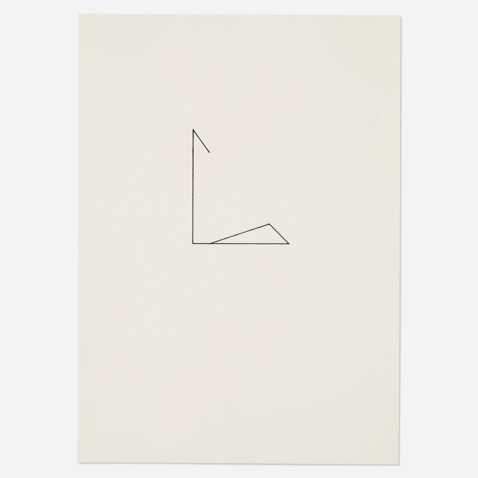 William Tucker, Untitled: William Tucker Untitled 1975 ink on paper 9.625 h x 7 w in (24 x 18 cm) Signed and dated to verso 'WT 75'. Provenance: Robert Elkon Gallery, New York | Private Collection This work will