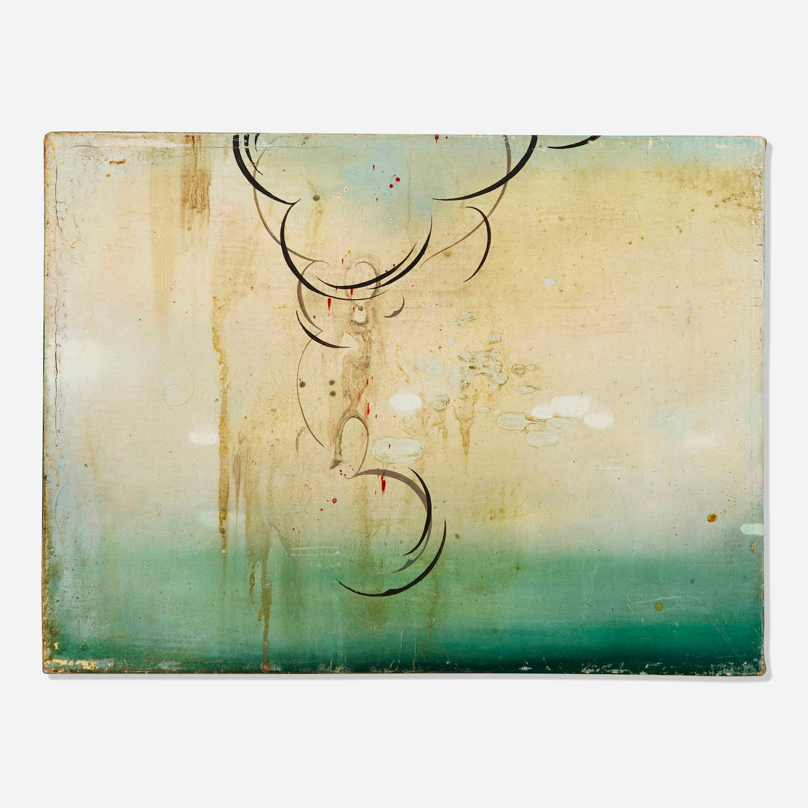 Darren Waterston, Cascade No. 1: Darren Waterston Cascade No. 1 2004 oil on canvas 9 h x 12 w in (23 x 30 cm) Signed, titled, and dated to verso 'Darren Waterston 2004 Cascade No. 1'. Provenance: Jan Baum Gallery, Los