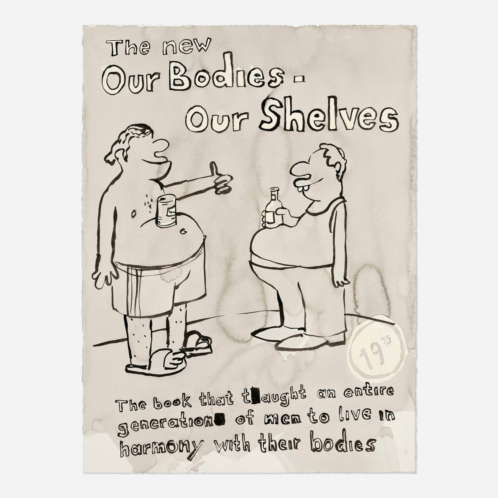 Olav Westphalen, Untitled (Our Bodies, Our Shelves): Olav Westphalen Untitled (Our Bodies, Our Shelves) 2003 ink on paper 30 h x 22.375 w in (76 x 57 cm) Signed and dated to verso 'Olav Westphalen 03'. This work will ship from Lambertville,