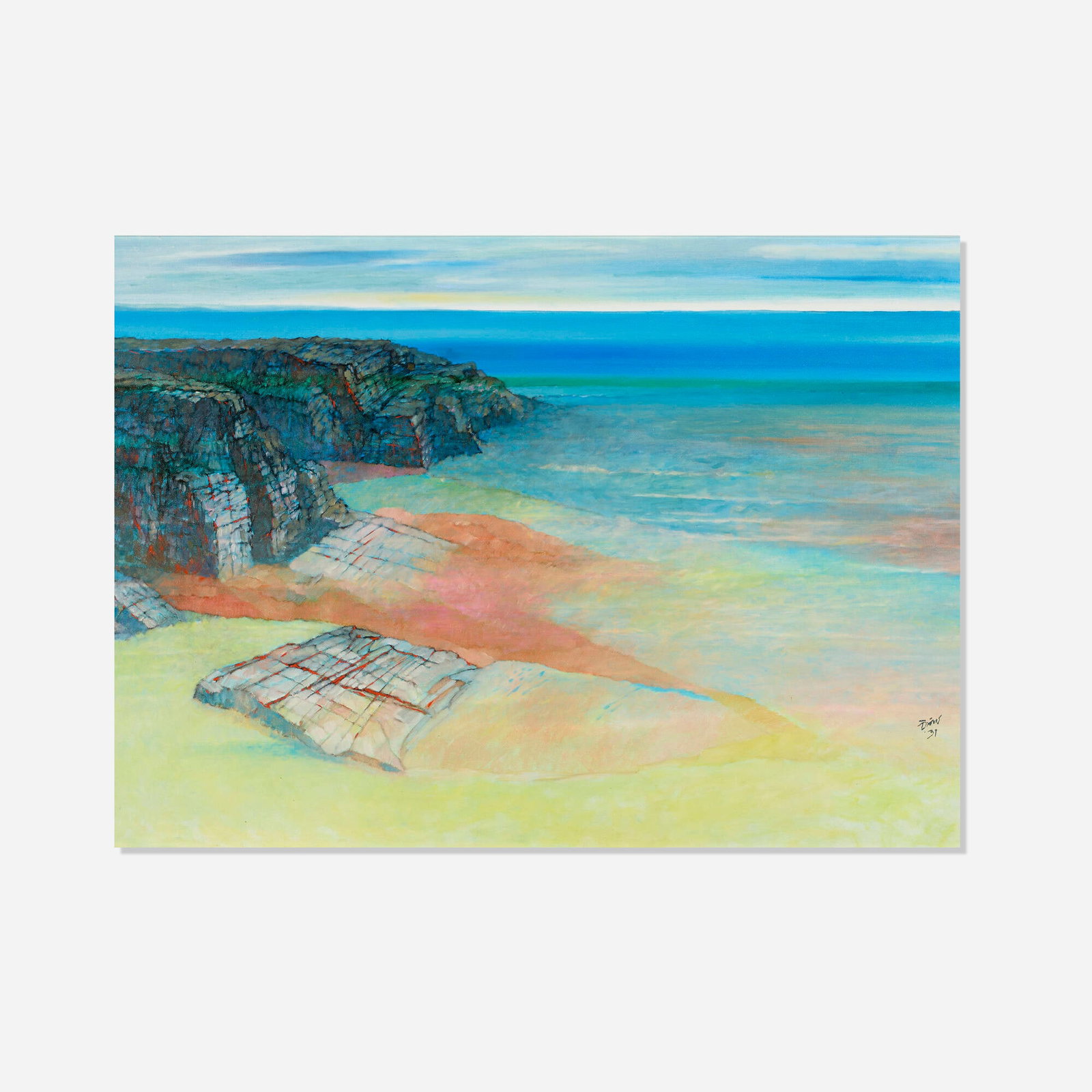 Artist Unknown, Untitled: Artist Unknown Untitled 1931 oil on canvas 27 h x 38 w in (69 x 97 cm) Signed illegibly and dated to lower right '31'. This work will ship from Los Angeles, California.
