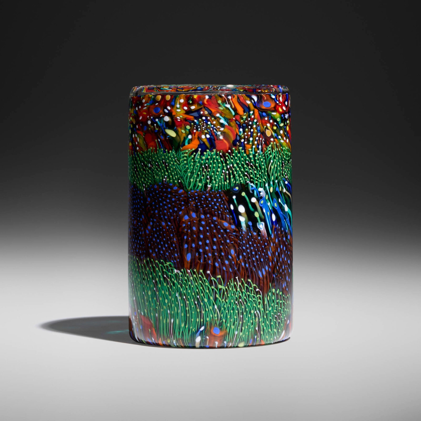 Lino Tagliapietra, Osaka: Lino Tagliapietra Osaka 2012 hand-blown glass 6.5 h x 4.25 dia in (17 x 11 cm) A diminutive example of the form. Etched signature and date to underside 'Lino Tagliapietra 2012'. Sold with a
