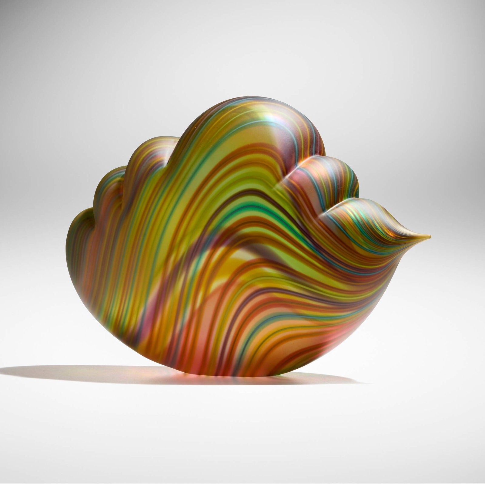 Nancy Callan, Cloud: Nancy Callan Cloud 2016 hand-blown and etched glass 8.75 h x 12.25 w x 5.5 d in (22 x 31 x 14 cm) Etched signature and date to underside 'Nancy Callan 2016'. Provenance: Private Collection,