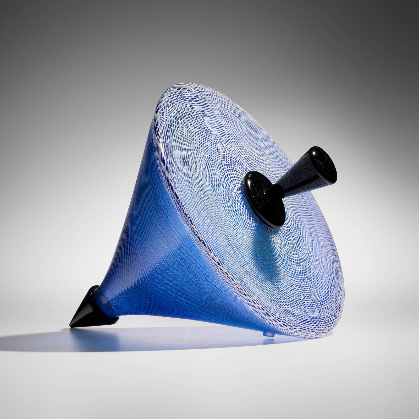 Nancy Callan, Top: Nancy Callan Top 2006 hand-blown glass 11 h x 13.25 w x 12.5 d in (28 x 34 x 32 cm) Etched signature and date near point 'Nancy Callan '06'. Provenance: Private Collection, Sarasota,