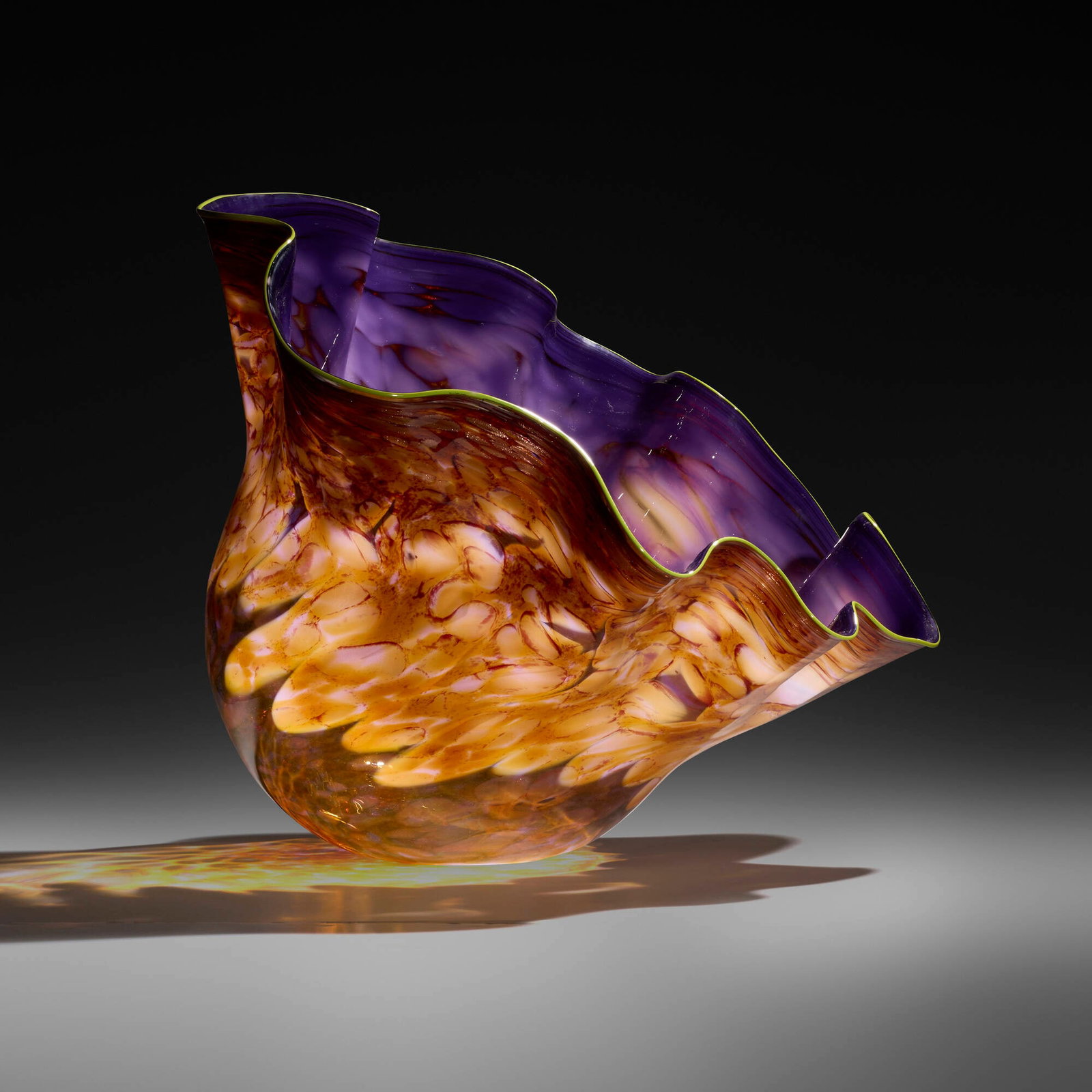 Dale Chihuly, Royal Purple Macchia with Chartreuse Lip Wrap (1 of 6)