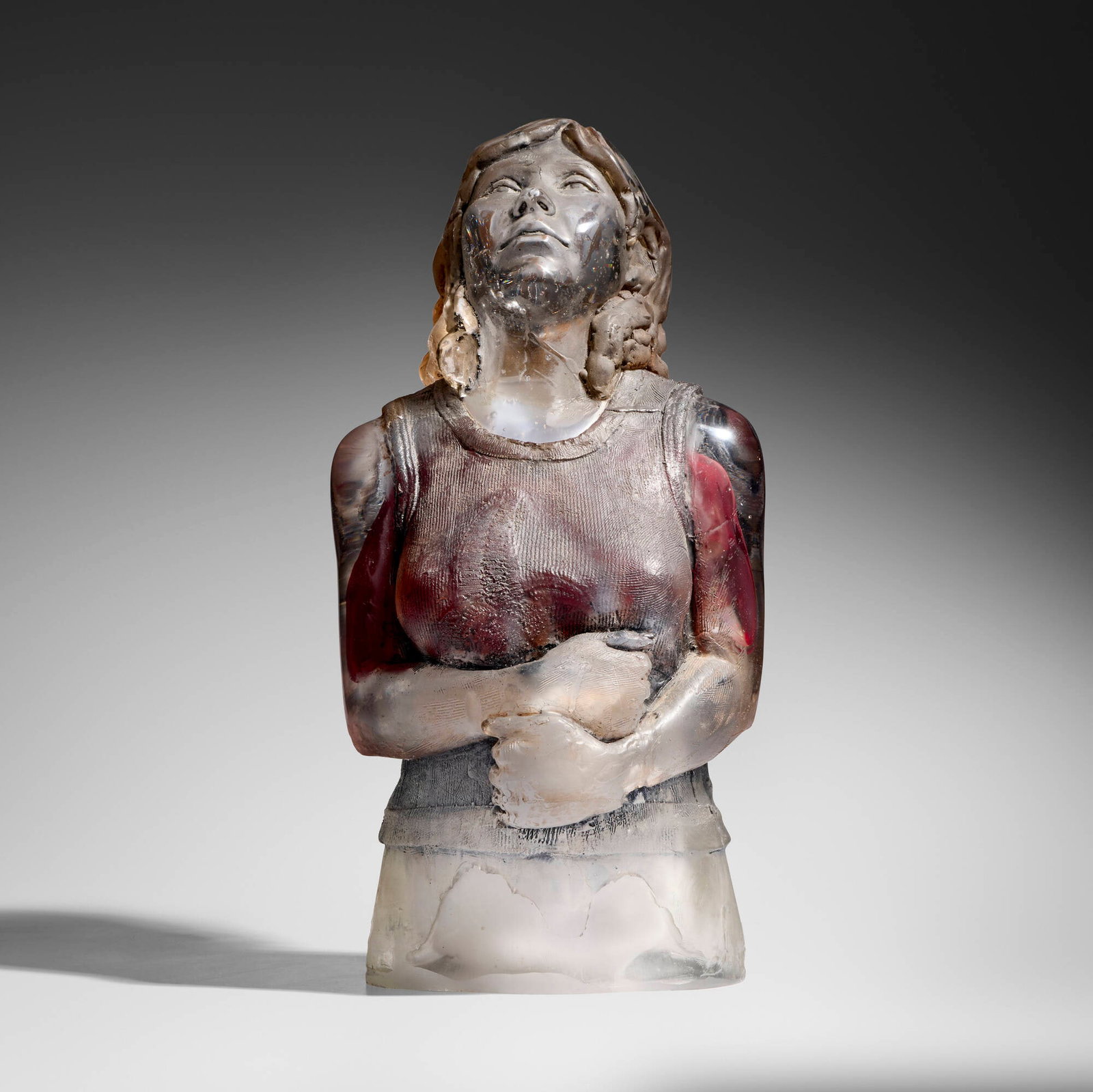 Oben Abright, Zee Cee from the Market Street series: Oben Abright Zee Cee from the Market Street series 2007 mold-blown glass, cast glass, oil paint 17 h x 8.75 w x 8 d in (43 x 22 x 20 cm) Molded signature and date to reverse 'Oben 07'. Provenance