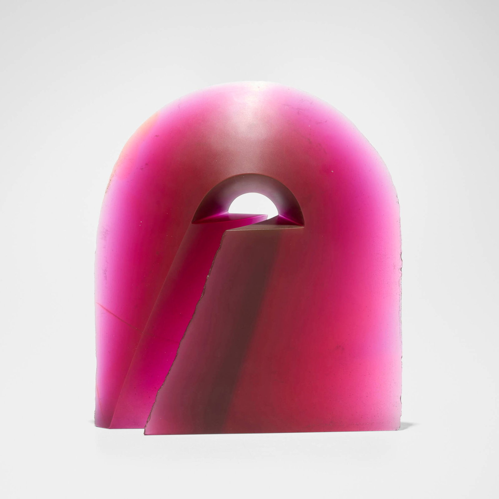 Stanislav Libensky and Jaroslava Brychtova, Little Arcus: Stanislav Libensky and Jaroslava Brychtova Little Arcus 1990 cast and polished glass 8.875 h x 7.875 w x 1.875 d in (23 x 20 x 5 cm) Etched signature and date to lower edge 'S. Libensky J. Brychtova