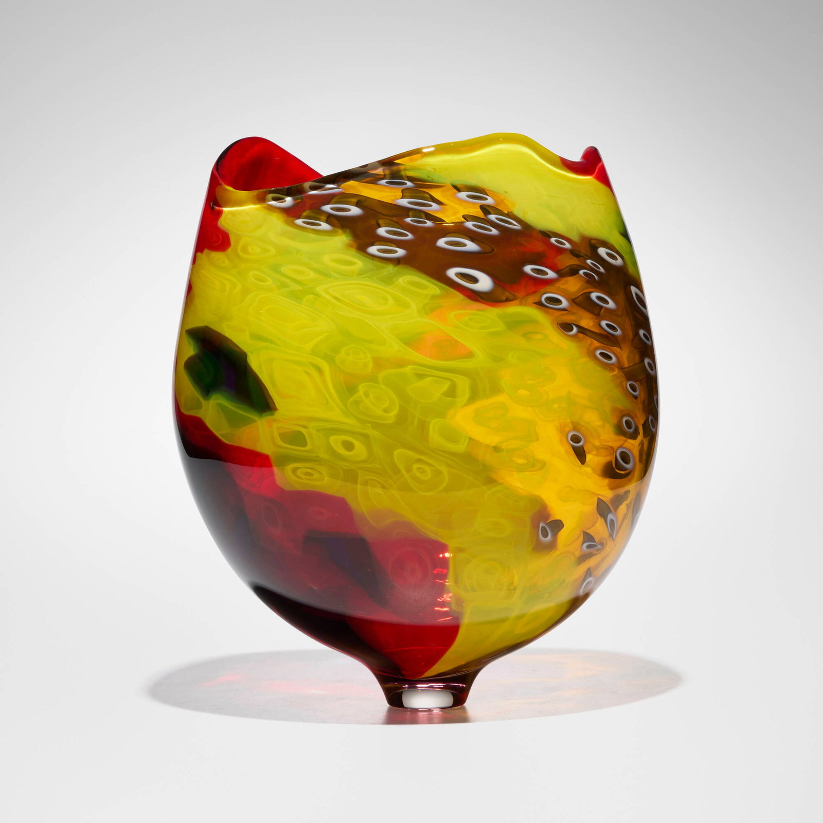 Lino Tagliapietra, Untitled: Lino Tagliapietra Untitled 2004 hand-blown glass 14.25 h x 11.5 w x 9 d in (36 x 29 x 23 cm) Etched signature and date to underside 'Lino Tagliapietra 2004'. Provenance: Heller Gallery, New