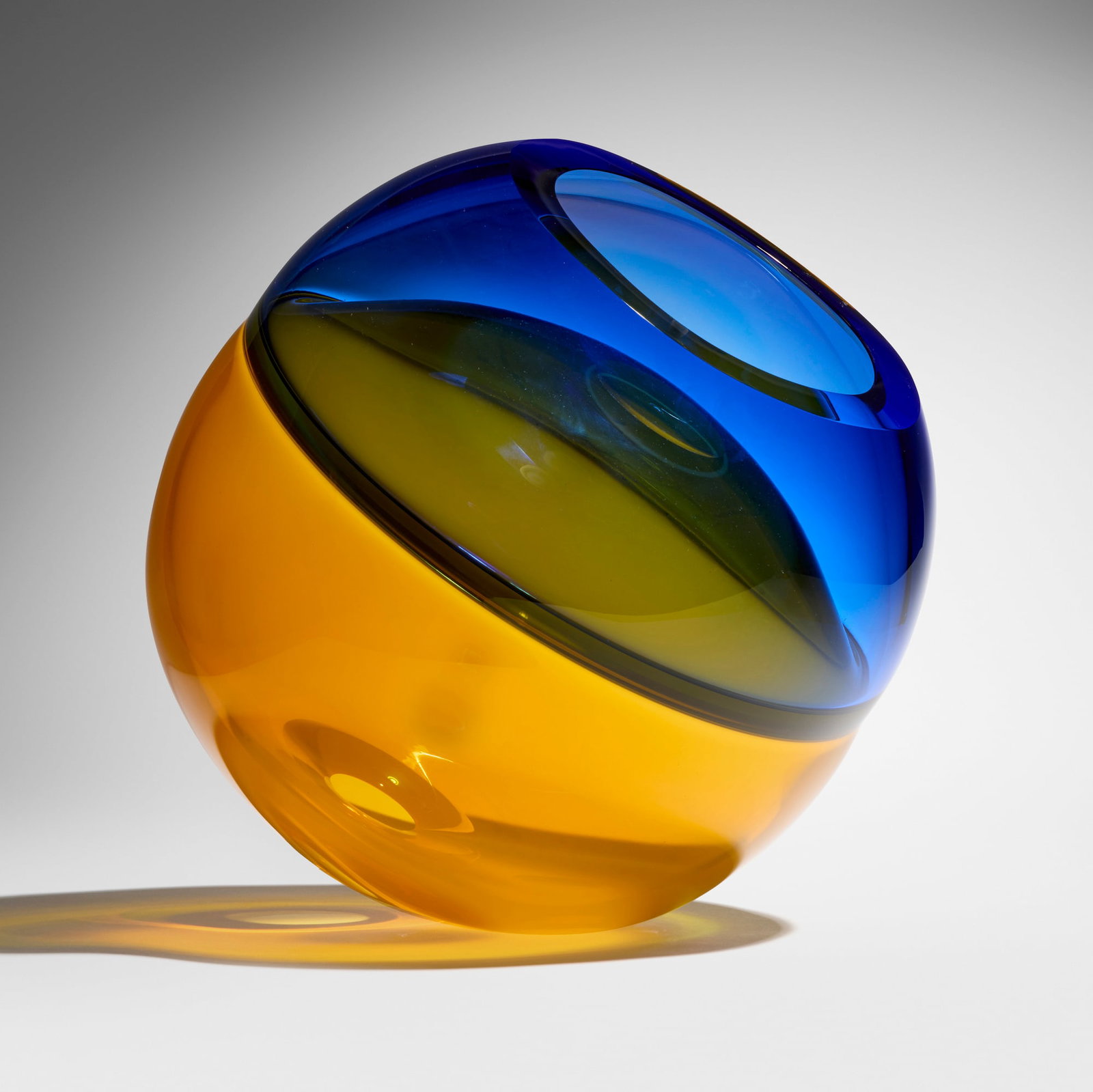 John Kiley, Conscious: John Kiley Conscious 2010 hand-blown, cut, and polished glass 15.25 h x 14.5 w x 15.5 d in (39 x 37 x 39 cm) Etched signature and date to underside 'John Kiley 2010'. This work wil