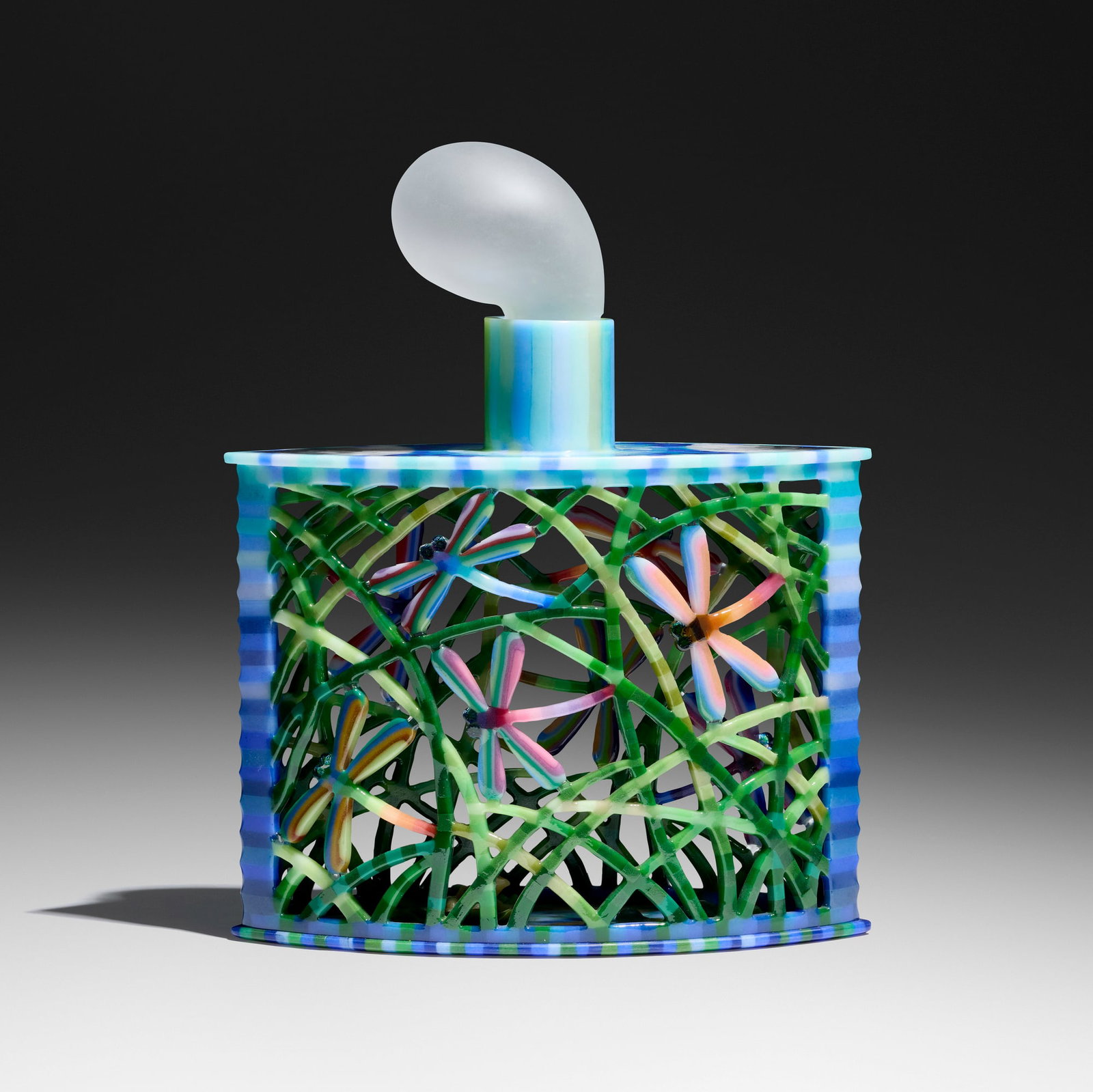 Shin-ichi Higuchi, Conservation Container: Shin-ichi Higuchi Conservation Container 1996 pate de verre 15 h x 12.25 w x 2.5 d in (38 x 31 x 6 cm) Etched signature and date to underside 'Shinichi 1996'. This work will ship from