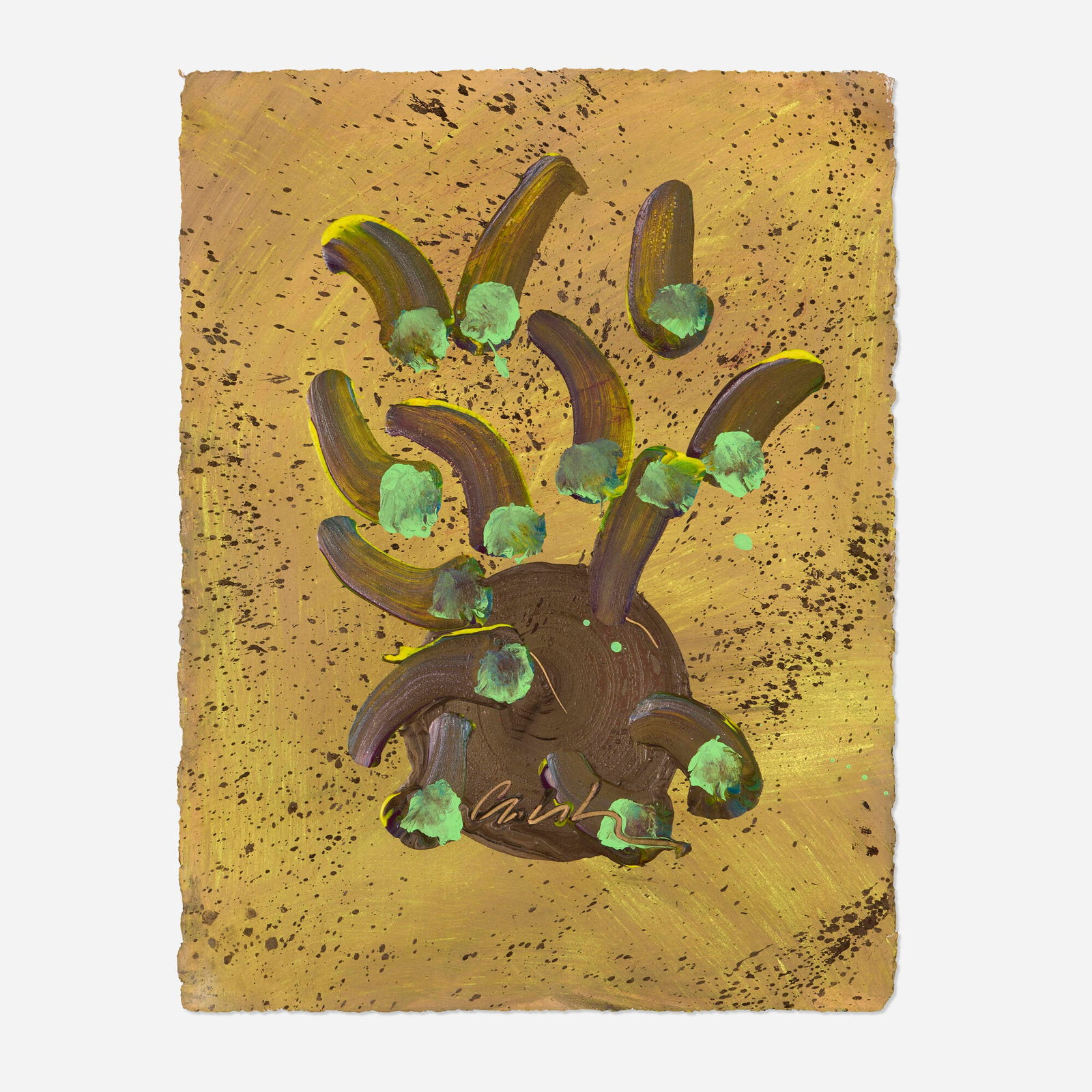 Dale Chihuly, Black Ivory and Green Venetian Drawing (1 of 3)