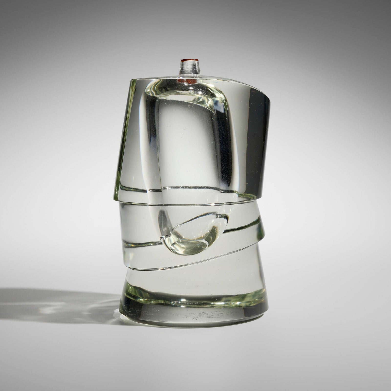 Yoichi Ohira, Aphrodite: Yoichi Ohira Aphrodite 2007 hand-blown glass, partial inciso surface 11 h x 6.5 dia in (28 x 17 cm) This unique work was executed by Maestro Andrea Zilio and Maestro Giacomo Barbini. Incised