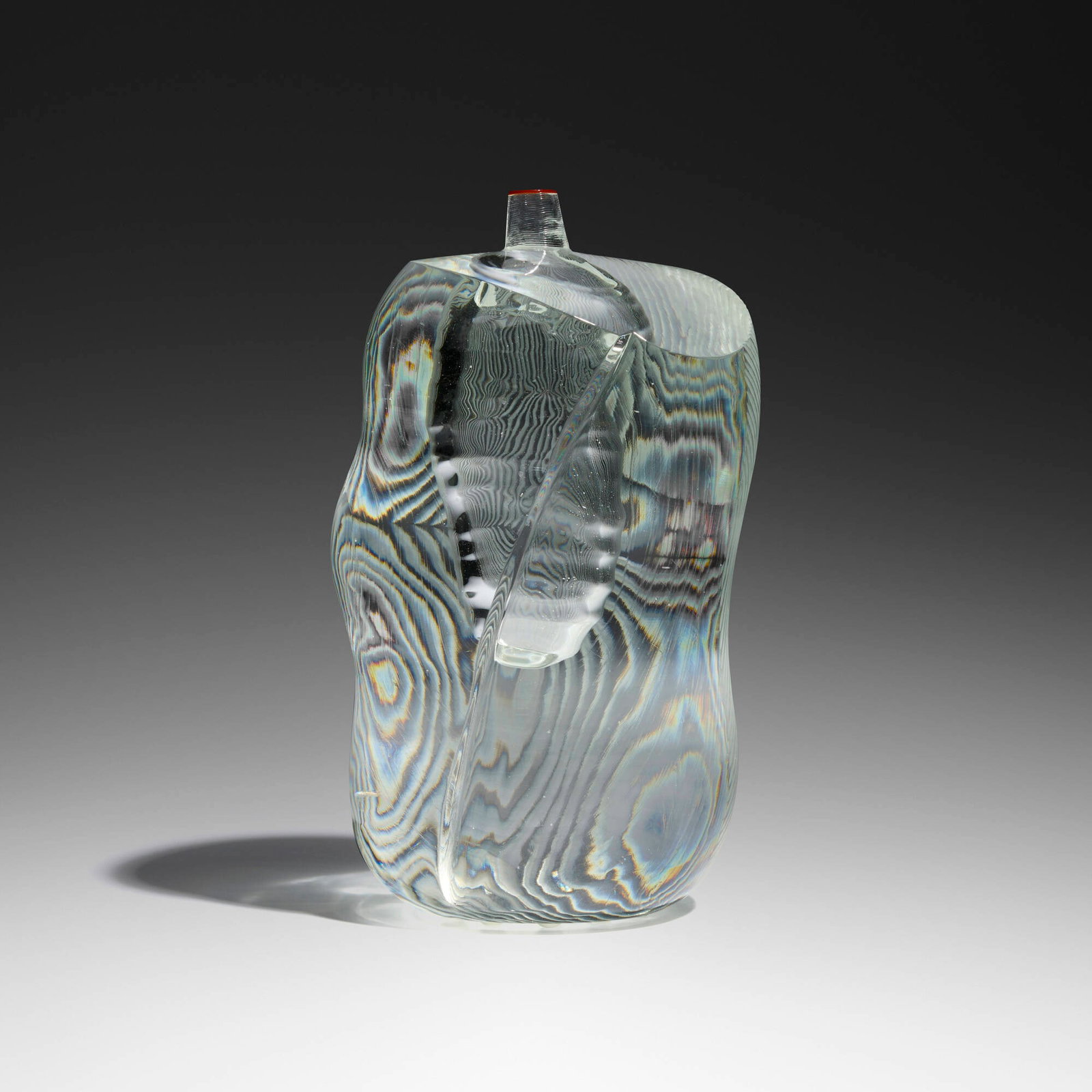 Yoichi Ohira, Cristallo Sommerso N. 76 - Scolpito vase: Yoichi Ohira Cristallo Sommerso N. 76 - Scolpito vase 2010 hand-blown glass canes, partial inciso surface 10.375 h x 6.5 w x 5 d in (26 x 17 x 13 cm) This unique work was executed by Maestro Andrea