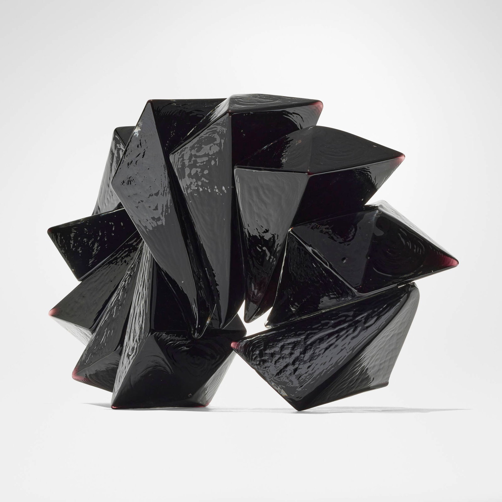 Richard Royal, Reflection from the Geometric series: Richard Royal Reflection from the Geometric series 2015 hand-blown glass 15 h x 29 w x 9 d in (38 x 74 x 23 cm) Etched signature and date to lower edge 'Richard Royal 2015'. This work will