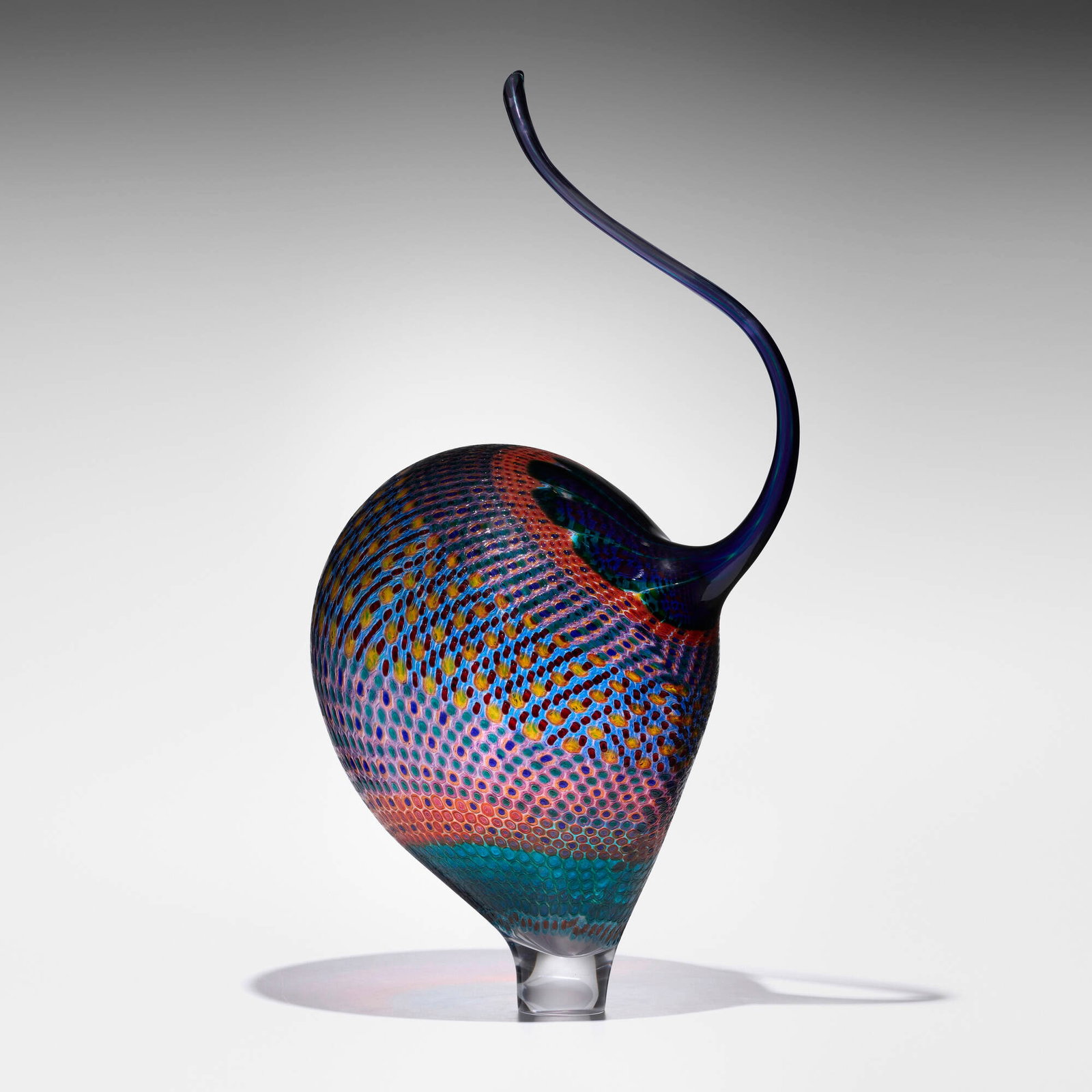Stephen Rolfe Powell, Untitled from the Screamers series: Stephen Rolfe Powell Untitled from the Screamers series 2007 hand-blown glass murrine 43.5 h x 24.5 w x 17 d in (110 x 62 x 43 cm) Etched signature and date to base 'Stephen Powell 2007