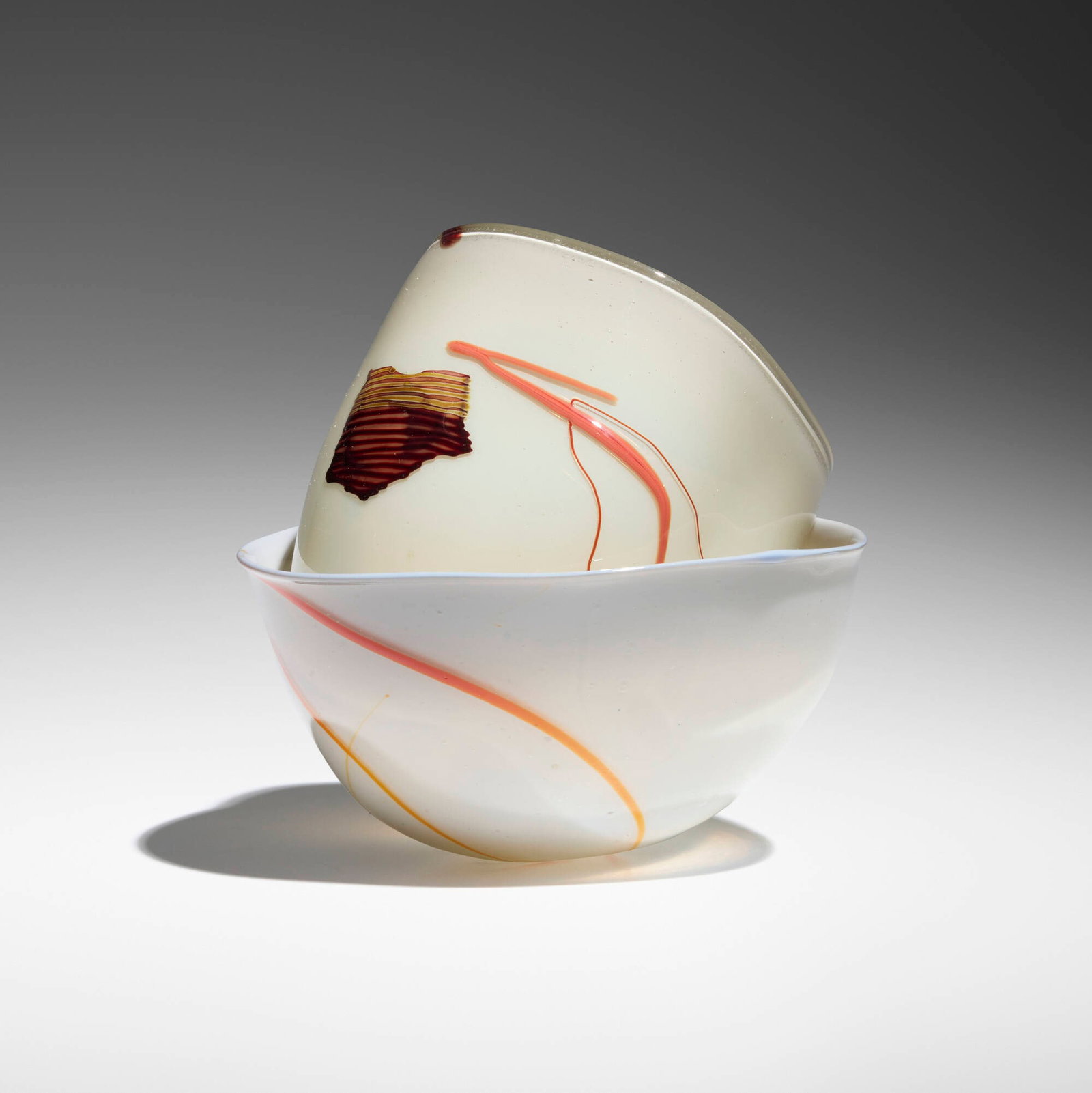 Dale Chihuly, Early Basket Set with Shard Drawing (1 of 4)
