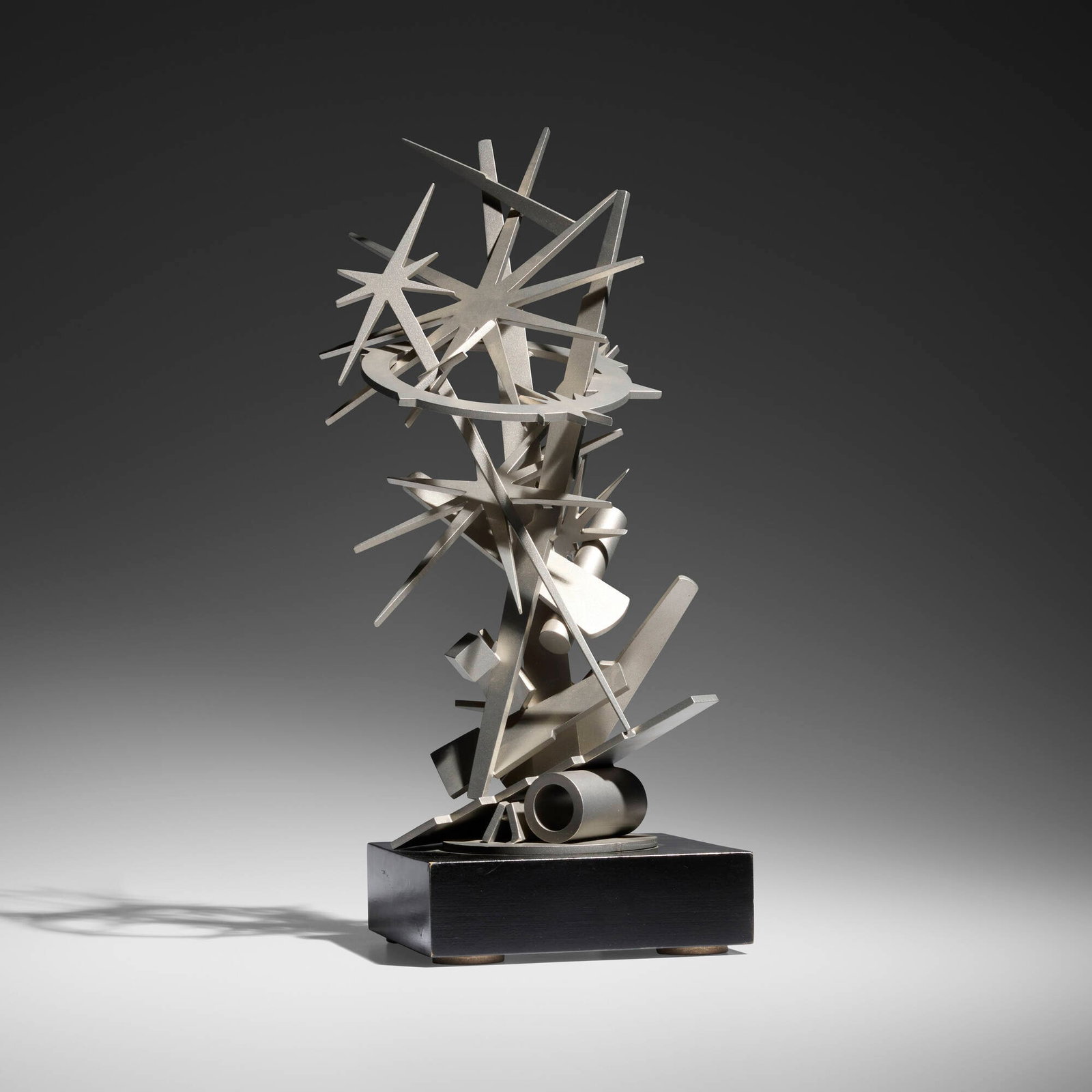 Albert Paley, Star maquette award: Albert Paley Star maquette award 2008 formed and fabricated stainless steel, wood 18.75 h x 7.875 w x 9.75 d in (48 x 20 x 25 cm) The present lot is one of seven small sculptures commissioned by the M