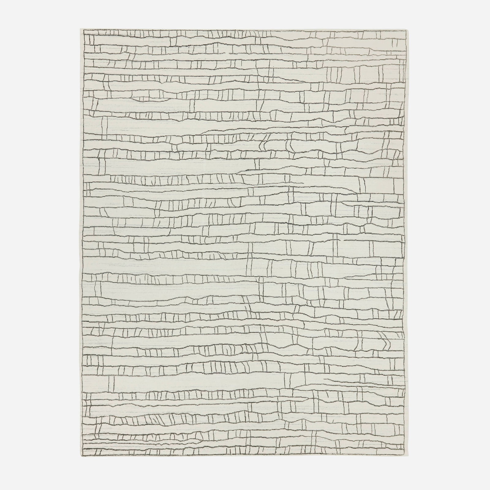 Contemporary, Moroccan style medium pile carpet: Contemporary Moroccan style medium pile carpet India, 21st century hand-knotted wool 9' x 11'10" in (276 x 362 cm) This work will ship from Lambertville, New Jersey.